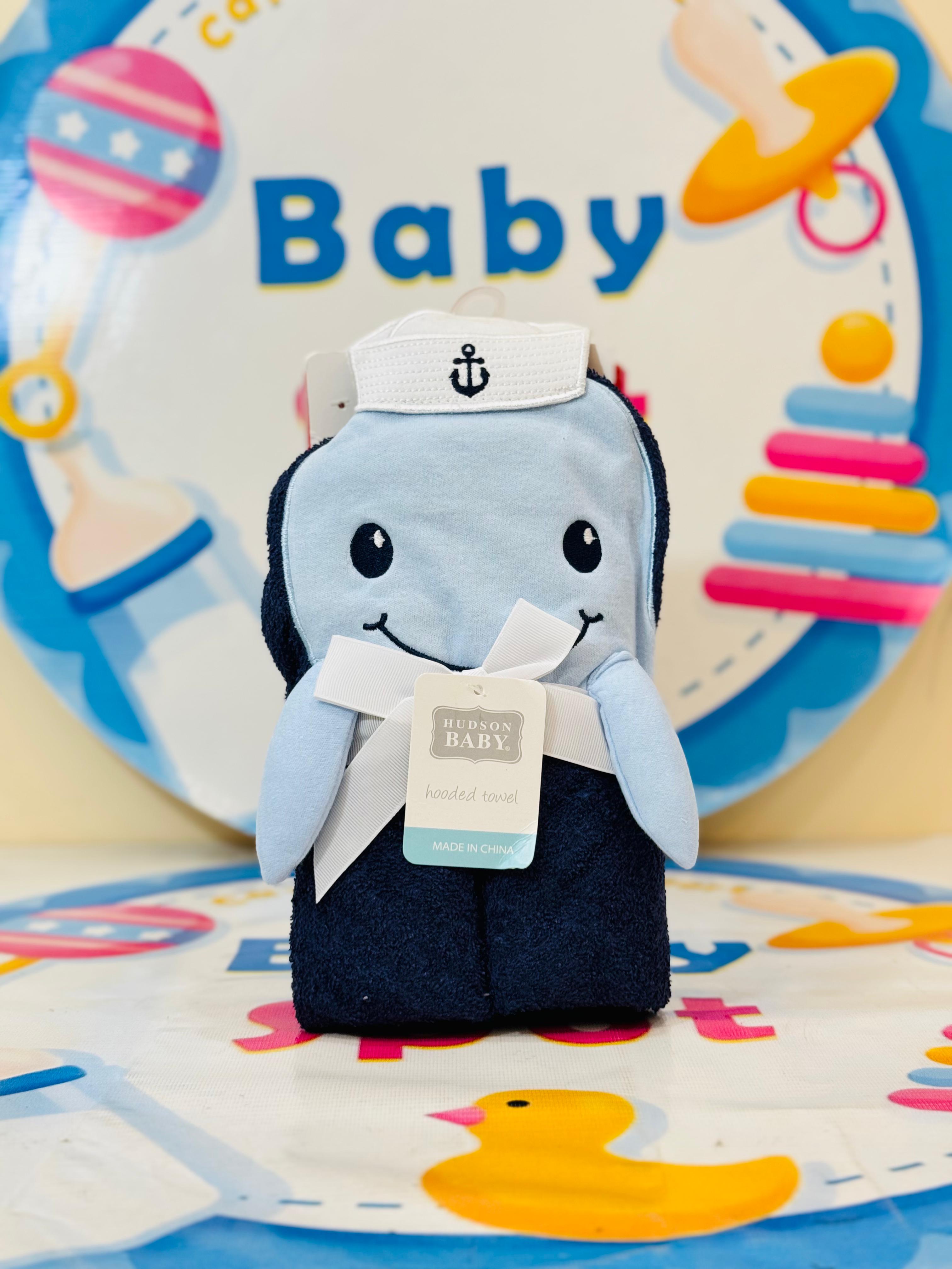 Hudson Branded Baby Bath Towel