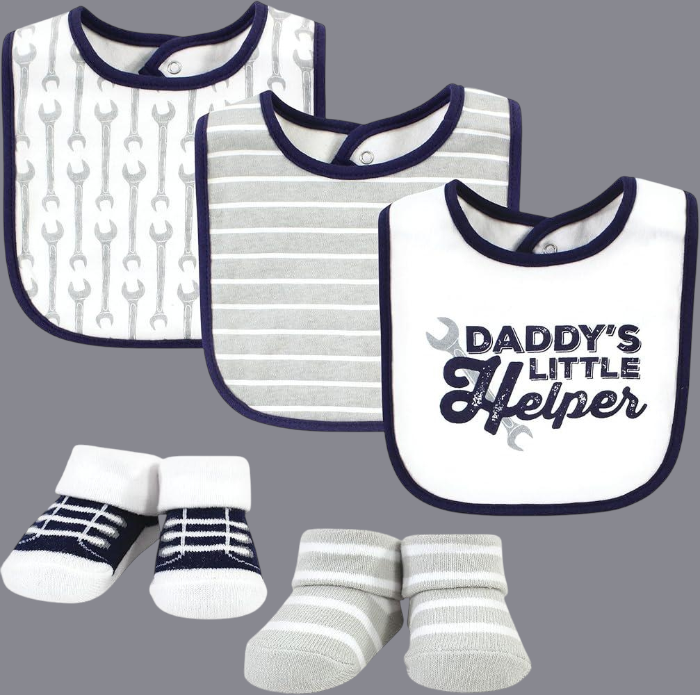 Hudson Branded Premium Range Baby Pack of 3 Bibs + 2 Socks Booties Pack
🍼 Complete Baby Care Set: Includes 3 premium-quality bibs and 2 soft socks booties, perfect for your little one’s daily essentials.
🎨 Adorable Designs: Features stylish patterns and vibrant colors that complement your baby’s outfits.
🌟 Comfortable & Gentle Fabric: Made with soft, skin-friendly material to keep your baby comfortable all day.
👶 Practical & Durable: Easy to clean and designed for long-lasting use, ideal for both fe