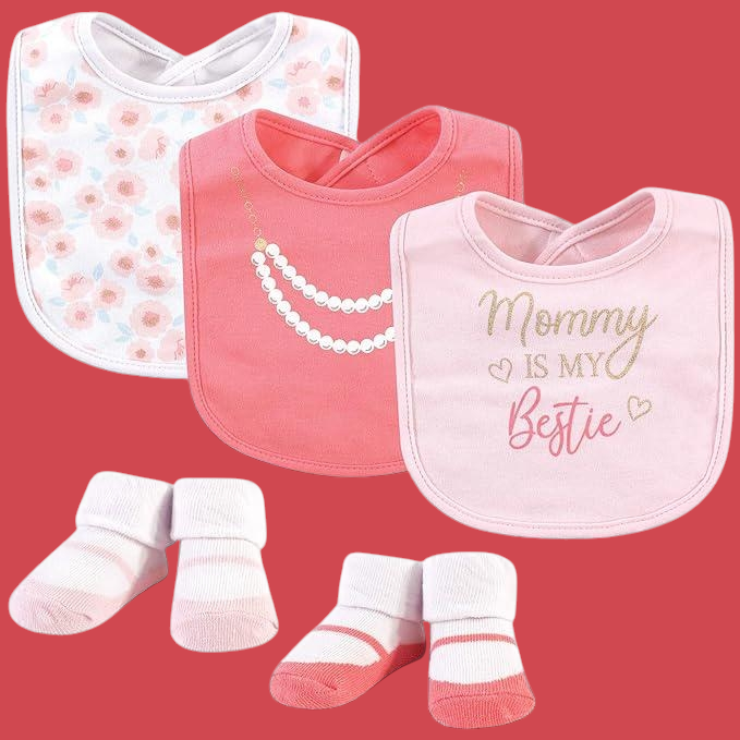 Hudson Branded Premium Range Baby Pack of 3 Bibs + 2 Socks Booties Pack
🍼 Complete Baby Care Set: Includes 3 premium-quality bibs and 2 soft socks booties, perfect for your little one’s daily essentials.
🎨 Adorable Designs: Features stylish patterns and vibrant colors that complement your baby’s outfits.
🌟 Comfortable & Gentle Fabric: Made with soft, skin-friendly material to keep your baby comfortable all day.
👶 Practical & Durable: Easy to clean and designed for long-lasting use, ideal for both fe