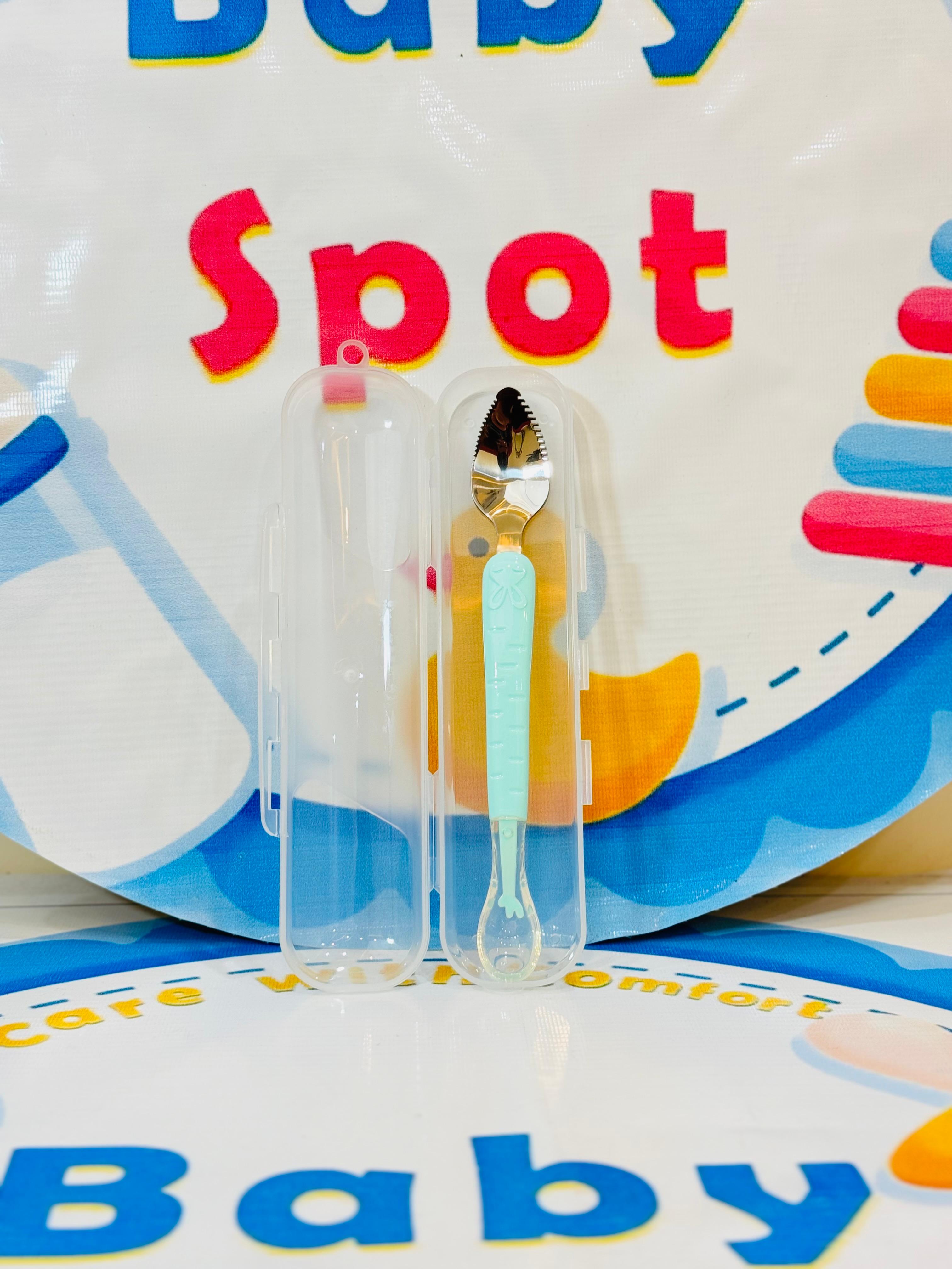 Baby 2-in-1 Masher with Silicon Spoon