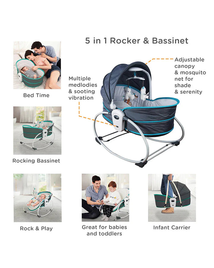 Mastela 5 in 1 Rocker & Bassinet