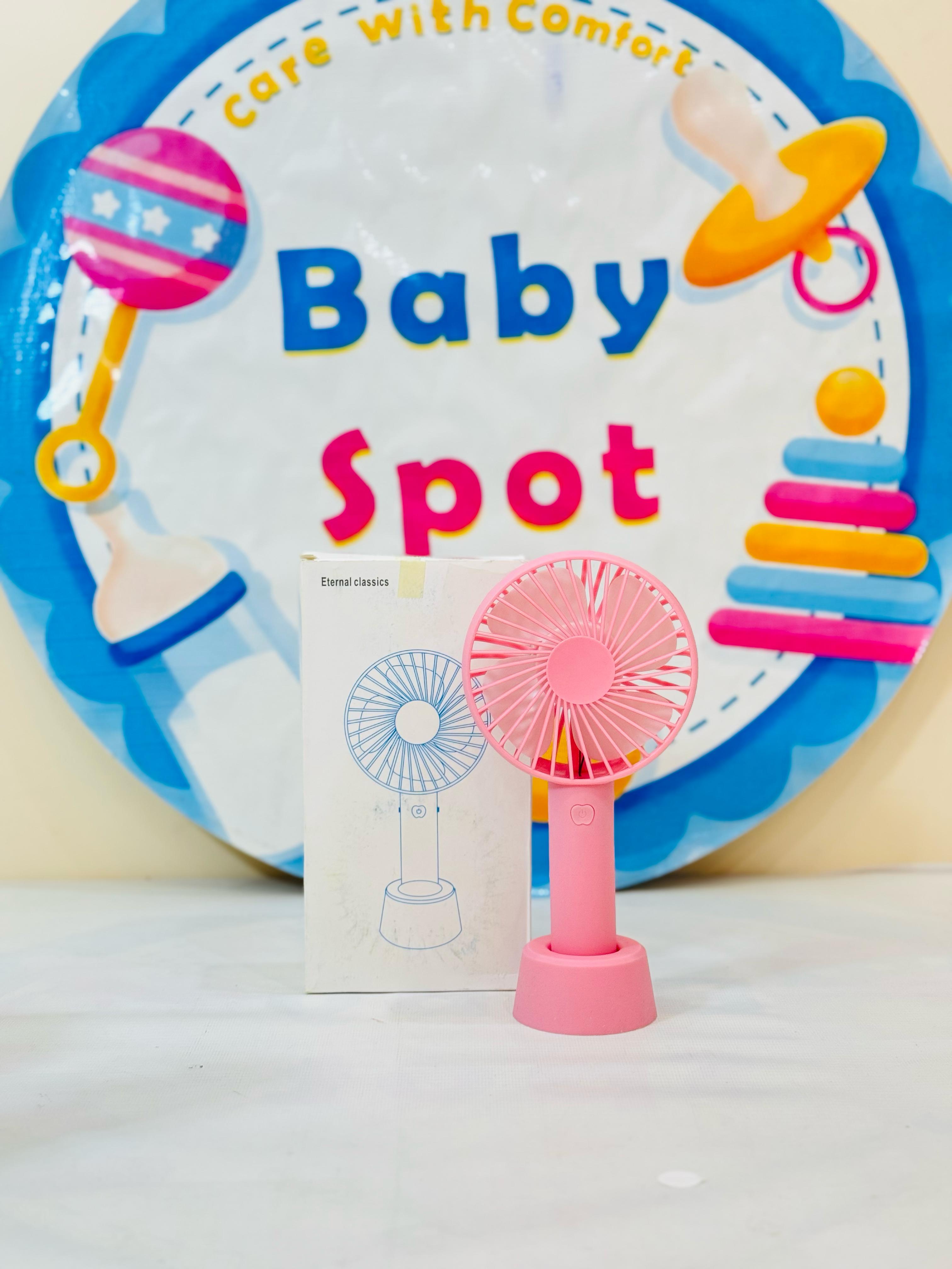 Imported Rechargeable Mini Electric Hand Fans
Cool Breeze On-The-Go!
Beat the heat with our cute and powerful mini electric fans, perfect for babies, moms & outdoor use – available in multiple fun designs & models!
Features:
Rechargeable & portable
Multiple stylish designs
Lightweight & baby-friendly
Ideal for strollers, diaper bags & travel
Perfect for:
Hot summer outings
Keeping your baby cool
Gifting & everyday use
Shop Now at: www.babyspotofficial.pk
Trusted Baby Store | Fast Delivery All O
