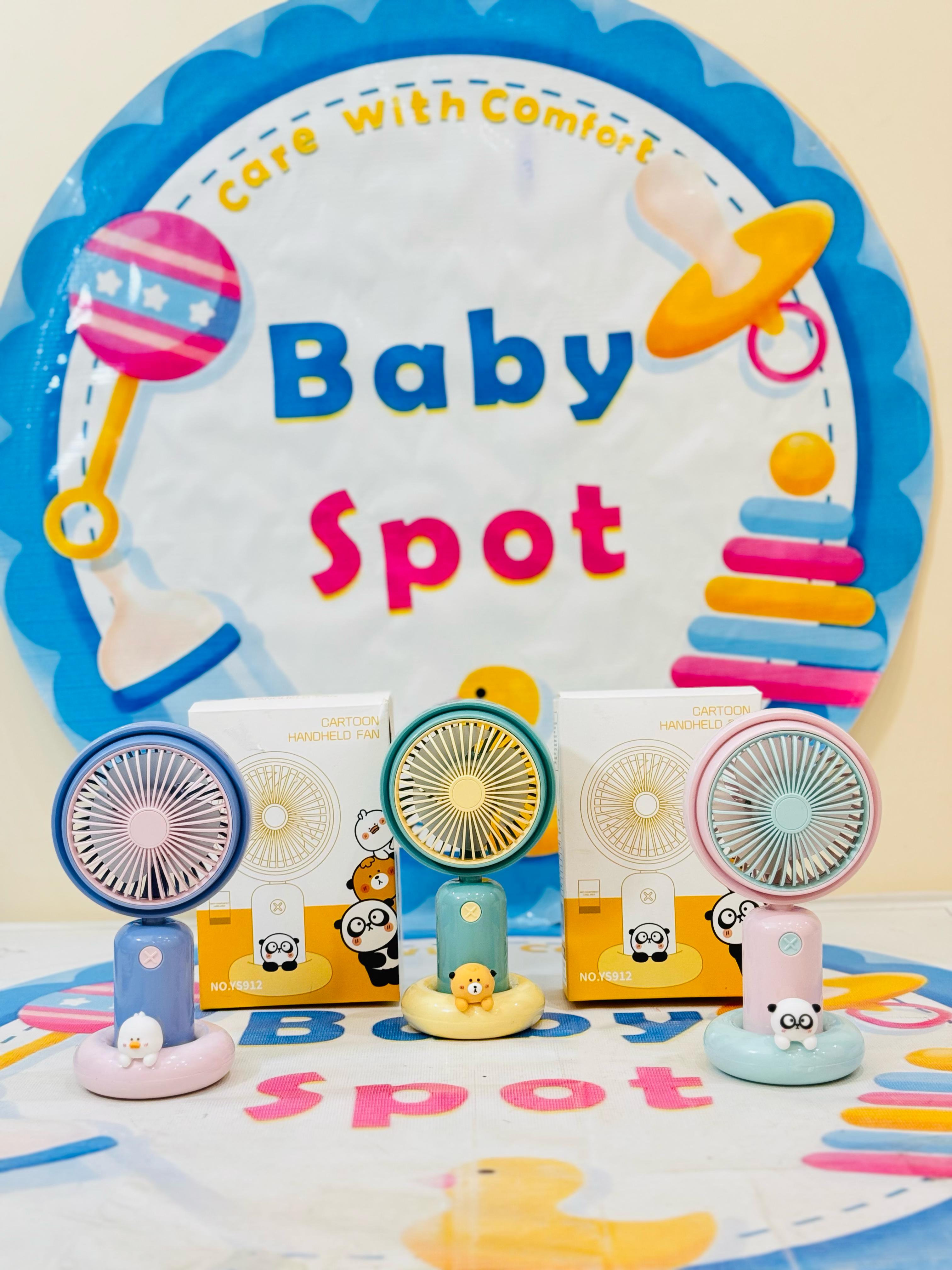 Imported Rechargeable Mini Electric Hand Fans
Cool Breeze On-The-Go!
Beat the heat with our cute and powerful mini electric fans, perfect for babies, moms & outdoor use – available in multiple fun designs & models!
Features:
Rechargeable & portable
Multiple stylish designs
Lightweight & baby-friendly
Ideal for strollers, diaper bags & travel
Perfect for:
Hot summer outings
Keeping your baby cool
Gifting & everyday use
Shop Now at: www.babyspotofficial.pk
Trusted Baby Store | Fast Delivery All O