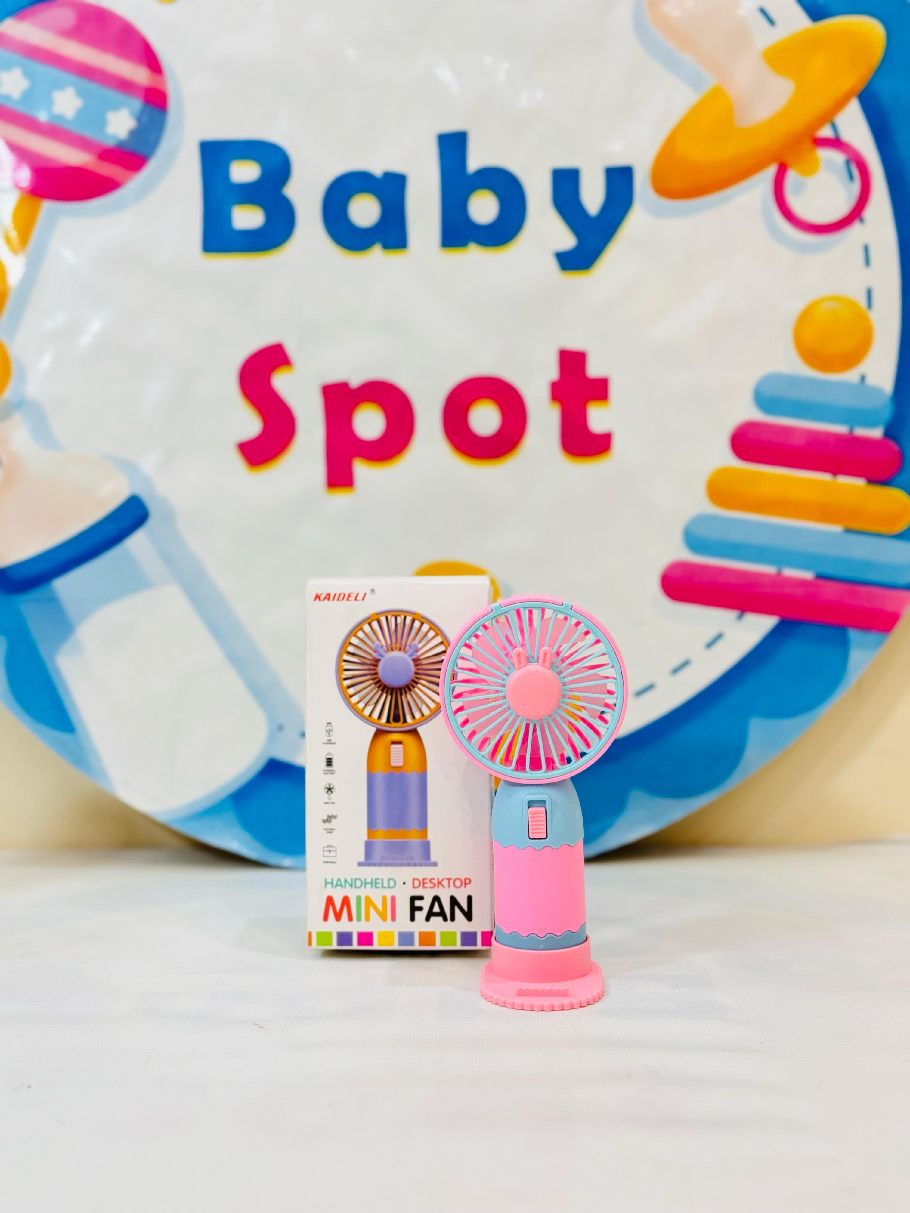 Imported Rechargeable Mini Electric Hand Fans
Cool Breeze On-The-Go!
Beat the heat with our cute and powerful mini electric fans, perfect for babies, moms & outdoor use – available in multiple fun designs & models!
Features:
Rechargeable & portable
Multiple stylish designs
Lightweight & baby-friendly
Ideal for strollers, diaper bags & travel
Perfect for:
Hot summer outings
Keeping your baby cool
Gifting & everyday use
Shop Now at: www.babyspotofficial.pk
Trusted Baby Store | Fast Delivery All O