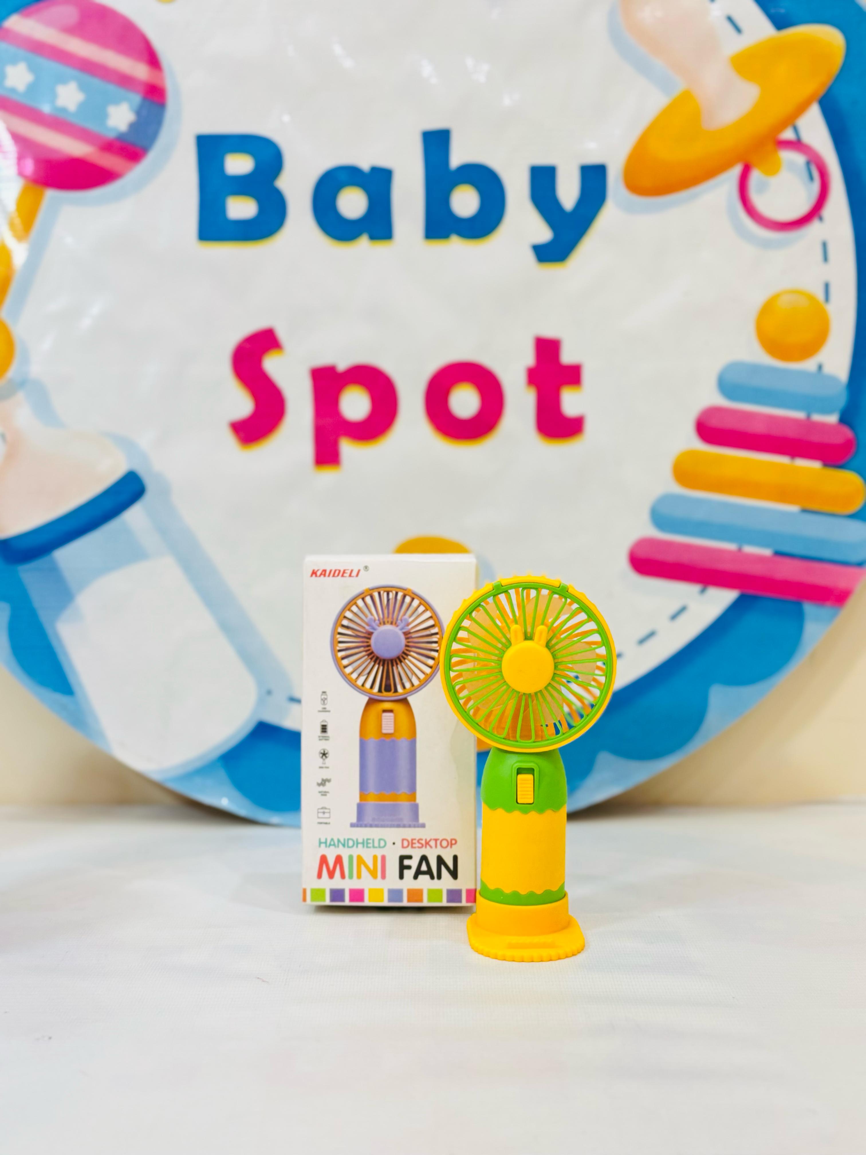Imported Rechargeable Mini Electric Hand Fans
Cool Breeze On-The-Go!
Beat the heat with our cute and powerful mini electric fans, perfect for babies, moms & outdoor use – available in multiple fun designs & models!
Features:
Rechargeable & portable
Multiple stylish designs
Lightweight & baby-friendly
Ideal for strollers, diaper bags & travel
Perfect for:
Hot summer outings
Keeping your baby cool
Gifting & everyday use
Shop Now at: www.babyspotofficial.pk
Trusted Baby Store | Fast Delivery All O