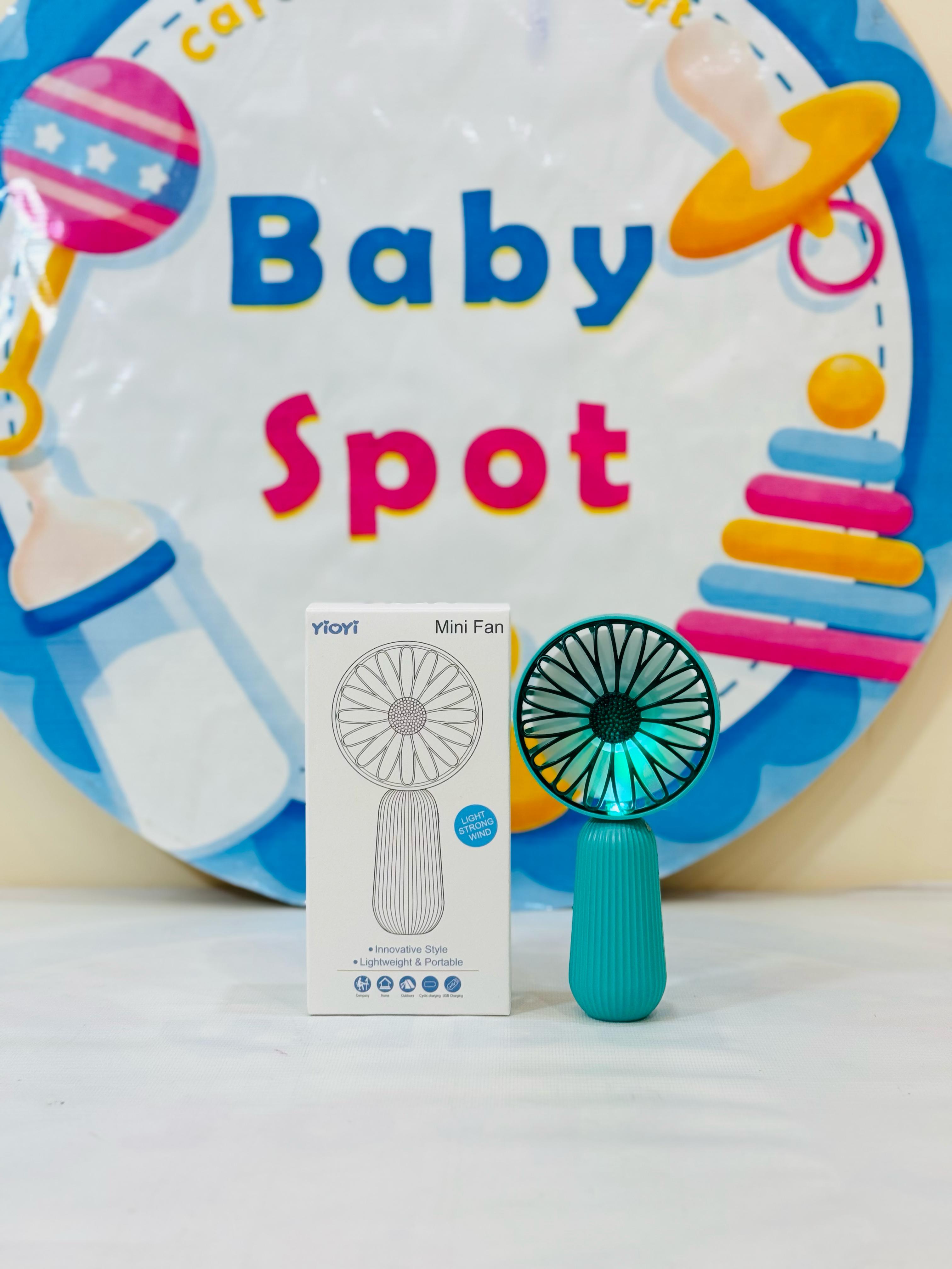 Imported Rechargeable Mini Electric Hand Fans
Cool Breeze On-The-Go!
Beat the heat with our cute and powerful mini electric fans, perfect for babies, moms & outdoor use – available in multiple fun designs & models!
Features:
Rechargeable & portable
Multiple stylish designs
Lightweight & baby-friendly
Ideal for strollers, diaper bags & travel
Perfect for:
Hot summer outings
Keeping your baby cool
Gifting & everyday use
Shop Now at: www.babyspotofficial.pk
Trusted Baby Store | Fast Delivery All O