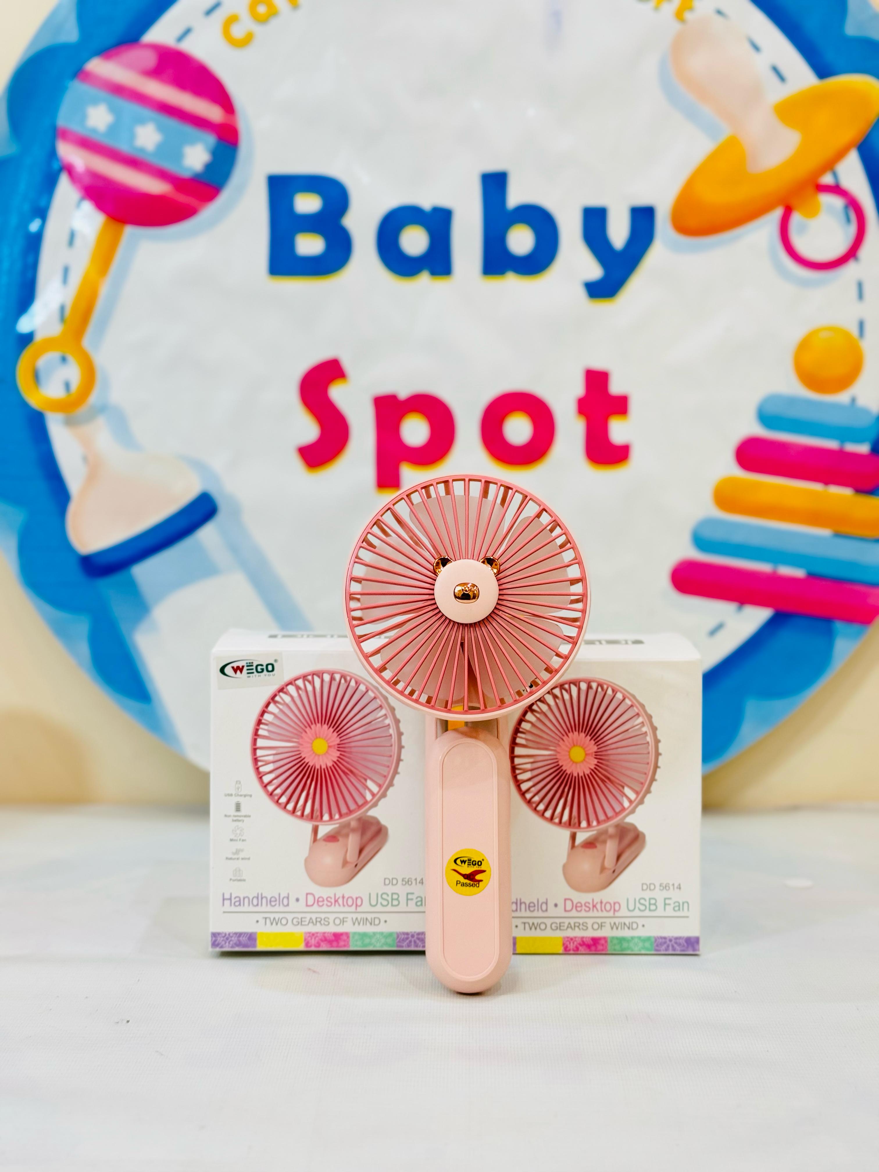 Mega Foldable rechargeable electric hand fans(with light)