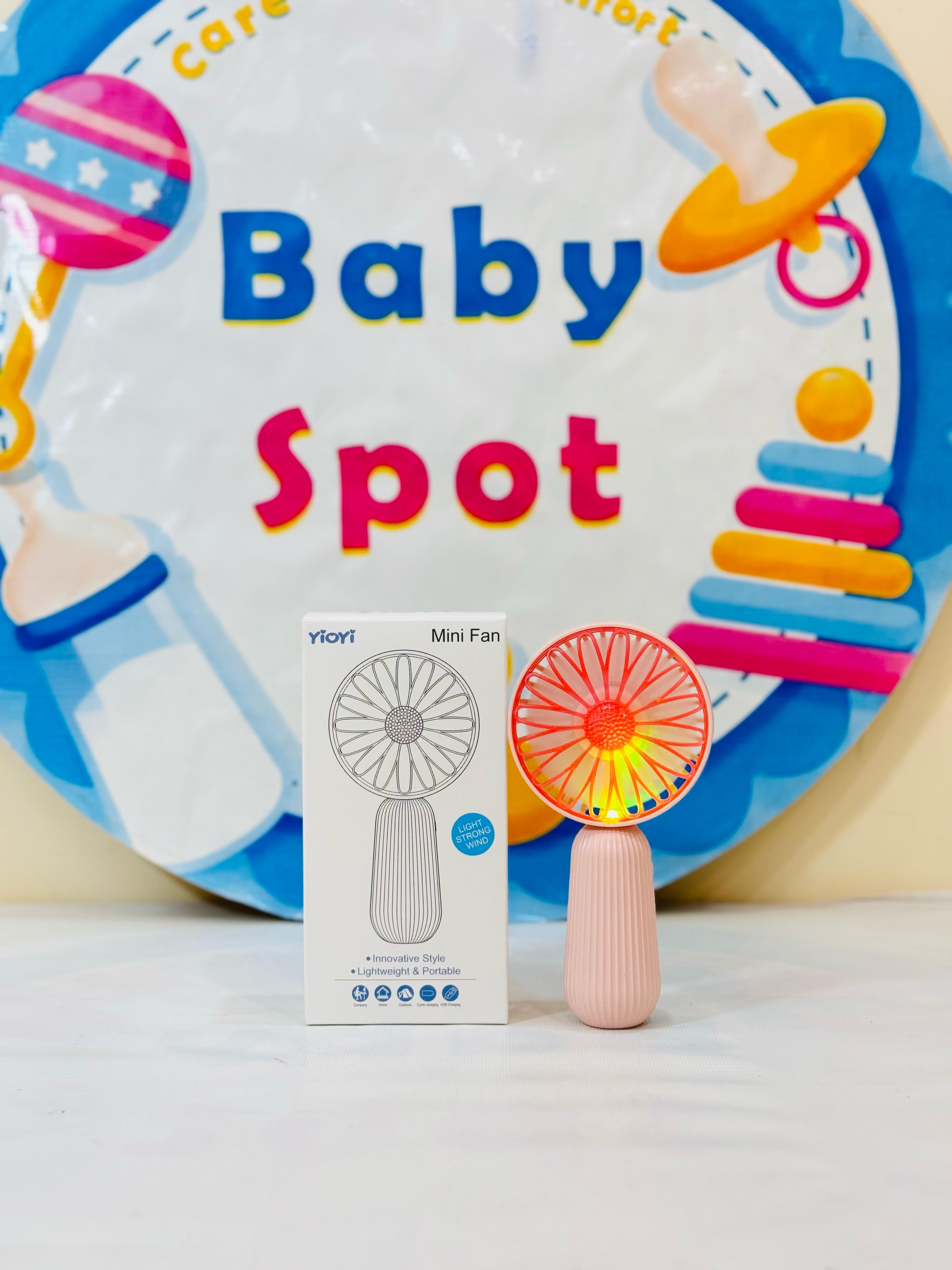 Imported Rechargeable Mini Electric Hand Fans
Cool Breeze On-The-Go!
Beat the heat with our cute and powerful mini electric fans, perfect for babies, moms & outdoor use – available in multiple fun designs & models!
Features:
Rechargeable & portable
Multiple stylish designs
Lightweight & baby-friendly
Ideal for strollers, diaper bags & travel
Perfect for:
Hot summer outings
Keeping your baby cool
Gifting & everyday use
Shop Now at: www.babyspotofficial.pk
Trusted Baby Store | Fast Delivery All O
