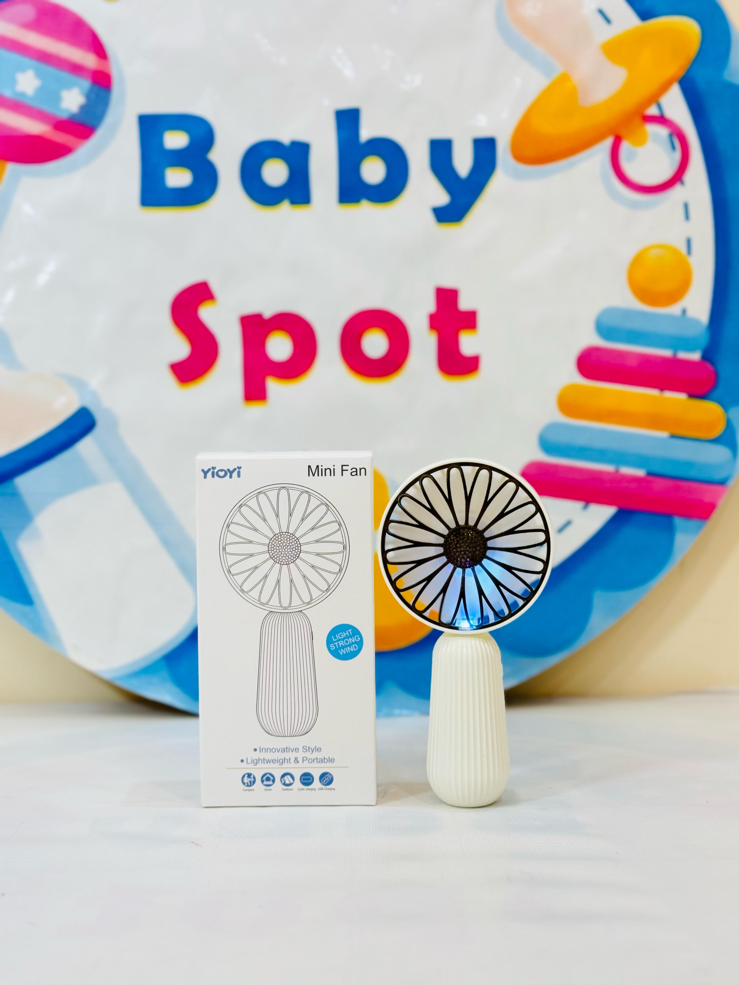 Imported Rechargeable Mini Electric Hand Fans
Cool Breeze On-The-Go!
Beat the heat with our cute and powerful mini electric fans, perfect for babies, moms & outdoor use – available in multiple fun designs & models!
Features:
Rechargeable & portable
Multiple stylish designs
Lightweight & baby-friendly
Ideal for strollers, diaper bags & travel
Perfect for:
Hot summer outings
Keeping your baby cool
Gifting & everyday use
Shop Now at: www.babyspotofficial.pk
Trusted Baby Store | Fast Delivery All O