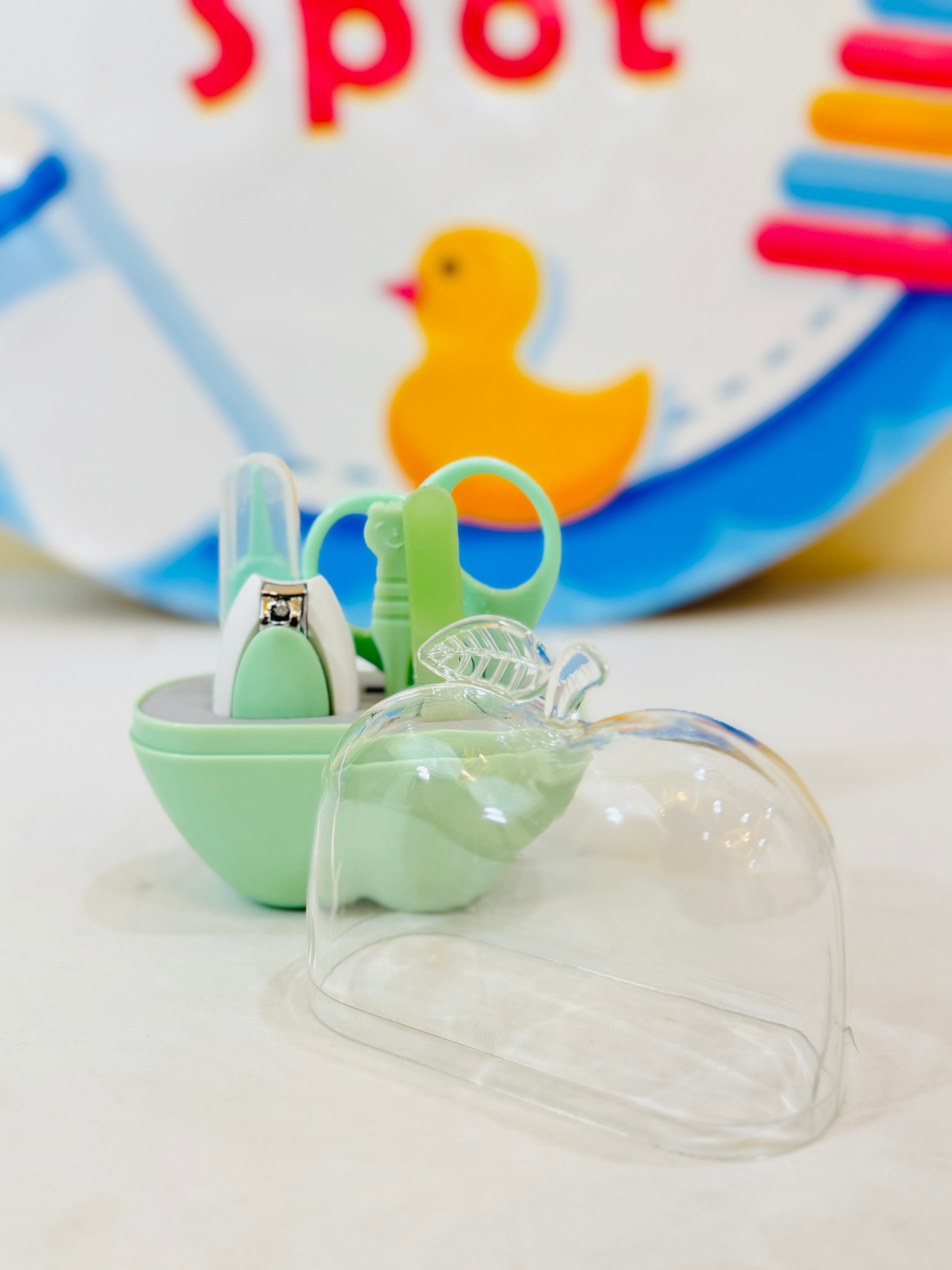Baby Manicure Kits β 5 PCS Set β¨πΆ
βοΈ Complete Grooming Set: Includes 1 nail cutter, 1 scissor, 1 foiler, 1 ear wax remover, and 1 tweezer.
πΈ Gentle for Babies: Specially designed for delicate baby nails and hygiene.
π§³ Compact & Portable: Easy to carry for at-home or travel use.
π Safe & Durable: Made with premium quality materials, ensuring long-lasting use.
π° Price: 1250 Rs.
π Order Now at babyspotofficial.pk.
π Delivery Time: 2-5 days.