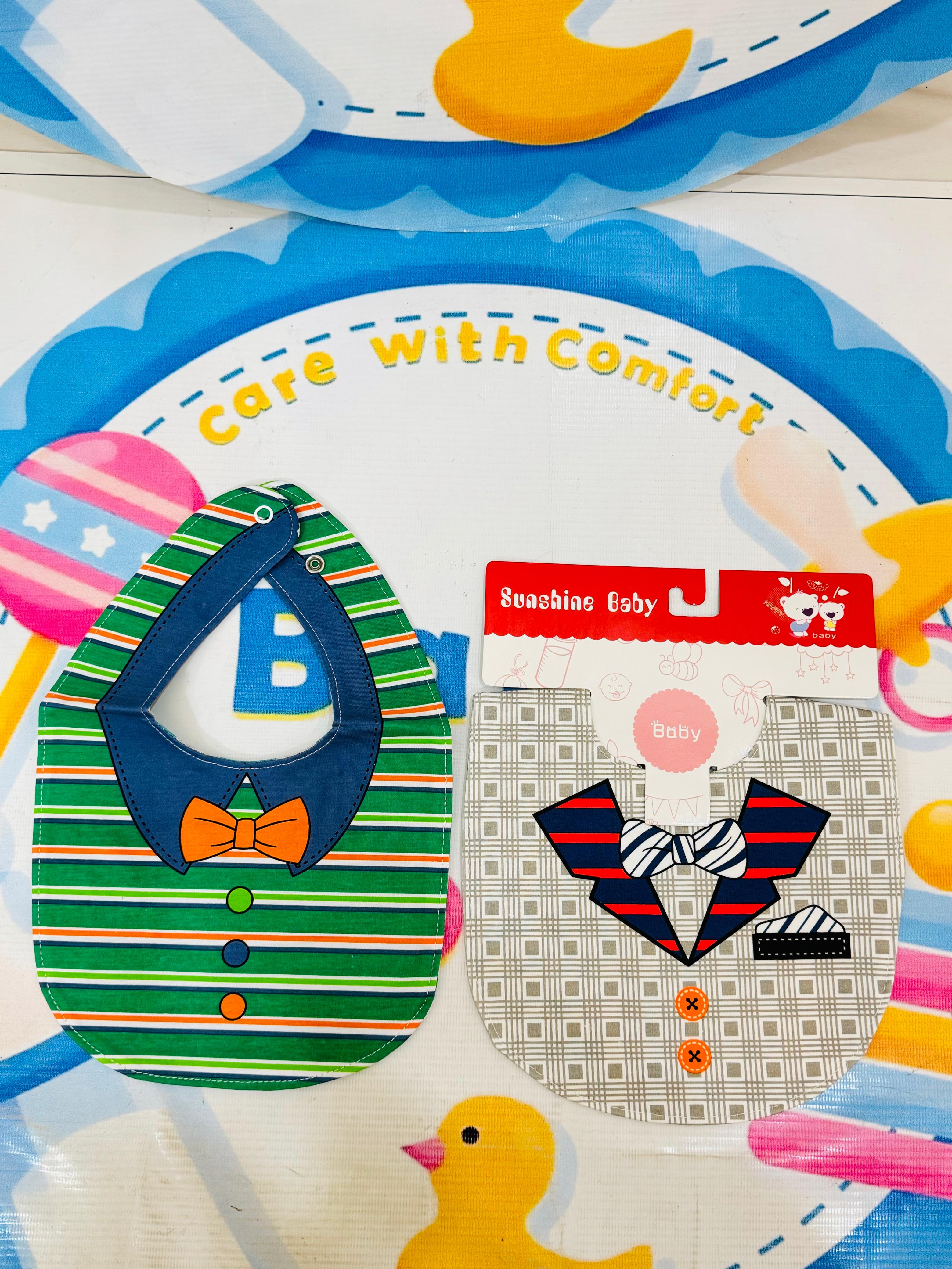 ✨ Fancy Double-Sided Waterproof Baby Bibs – Stylish, Practical, and Mess-Free! 👶
🔹 Product Type: Double-sided waterproof baby bibs
🔹 Design: Reversible with two unique patterns, giving versatility and style
🔹 Material: High-quality, baby-friendly, and waterproof fabric for comfort and cleanliness
🔹 Target Audience: Newborns and babies in their feeding phase (0+ months)
🔹 Key Features:
Double-Sided Usage: Two designs in one bib for maximum value
Waterproof: Prevents spills and stains from soaking th