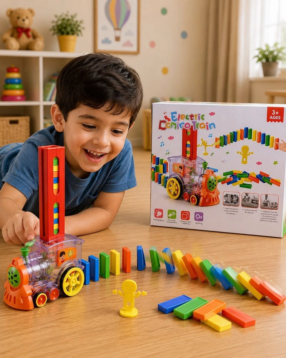 Domino Train Toy Set