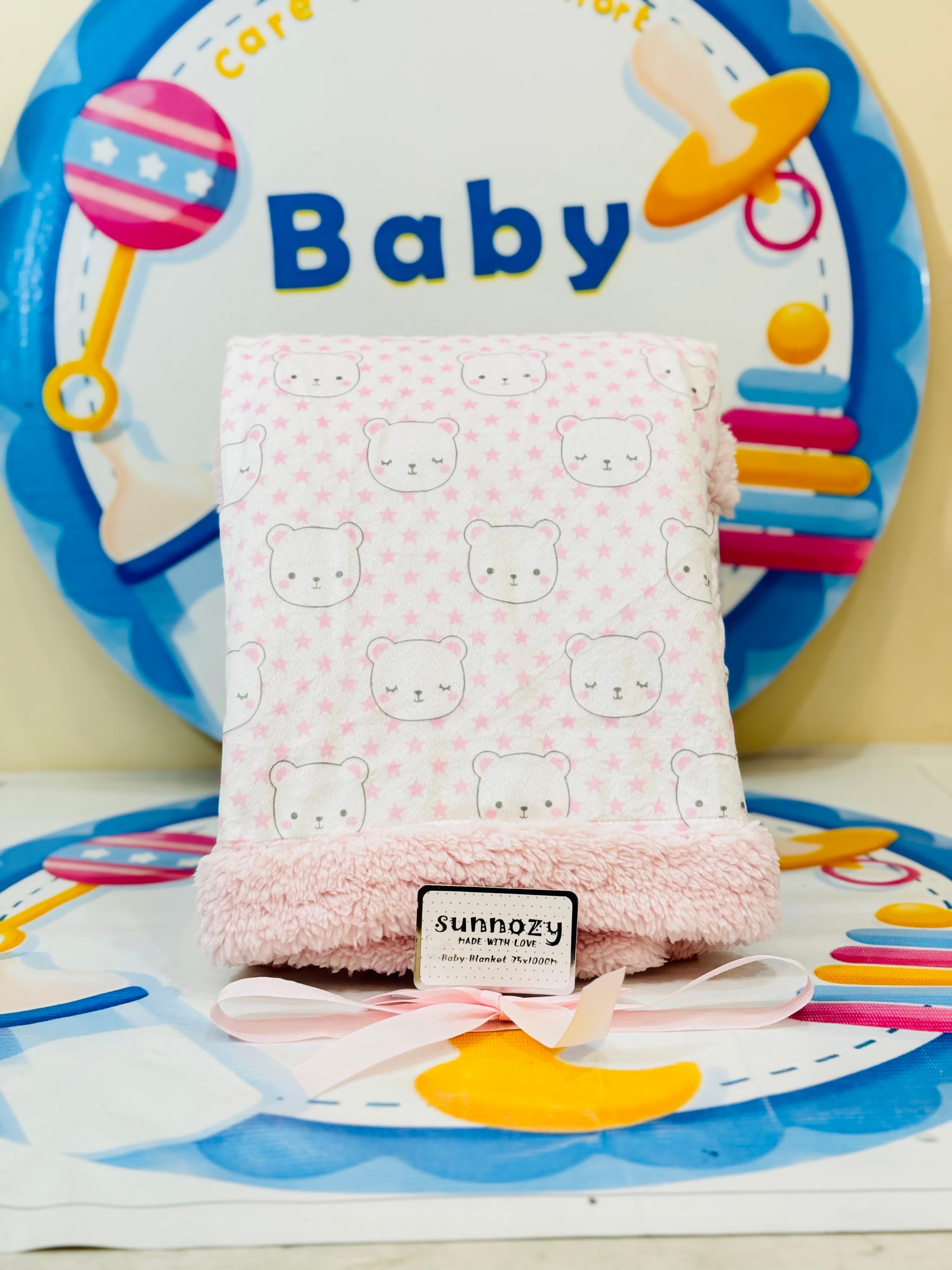 Sunnozy Branded Baby Blanket Shawls/AC Blankets – Premium Collection
Product Features:
🛏️ Premium Quality Material: Super soft and gentle on your baby’s sensitive skin, ensuring maximum comfort.
📏 Size: 75 x 110 cm – perfectly sized for swaddling, crib, stroller, or travel.
🌟 Versatile Usage: Ideal as an AC blanket, swaddling shawl, or cozy wrap for all seasons.
🎨 Elegant Designs: Beautifully crafted to add a touch of style to your baby’s essentials.
🧼 Easy Care: Machine washable and durable for