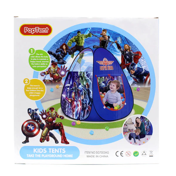 super hero tent Super Hero Tent House With 50 Balls – BabySpot