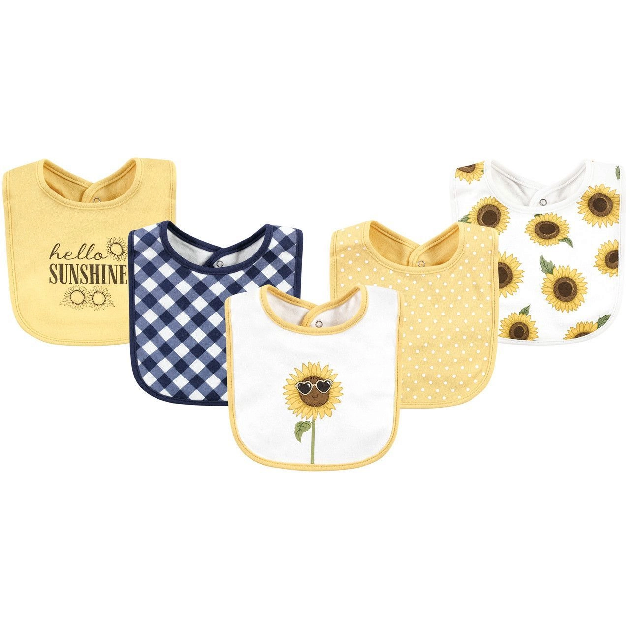 Hudson Branded Fancy Baby Bibs – Pack of 5