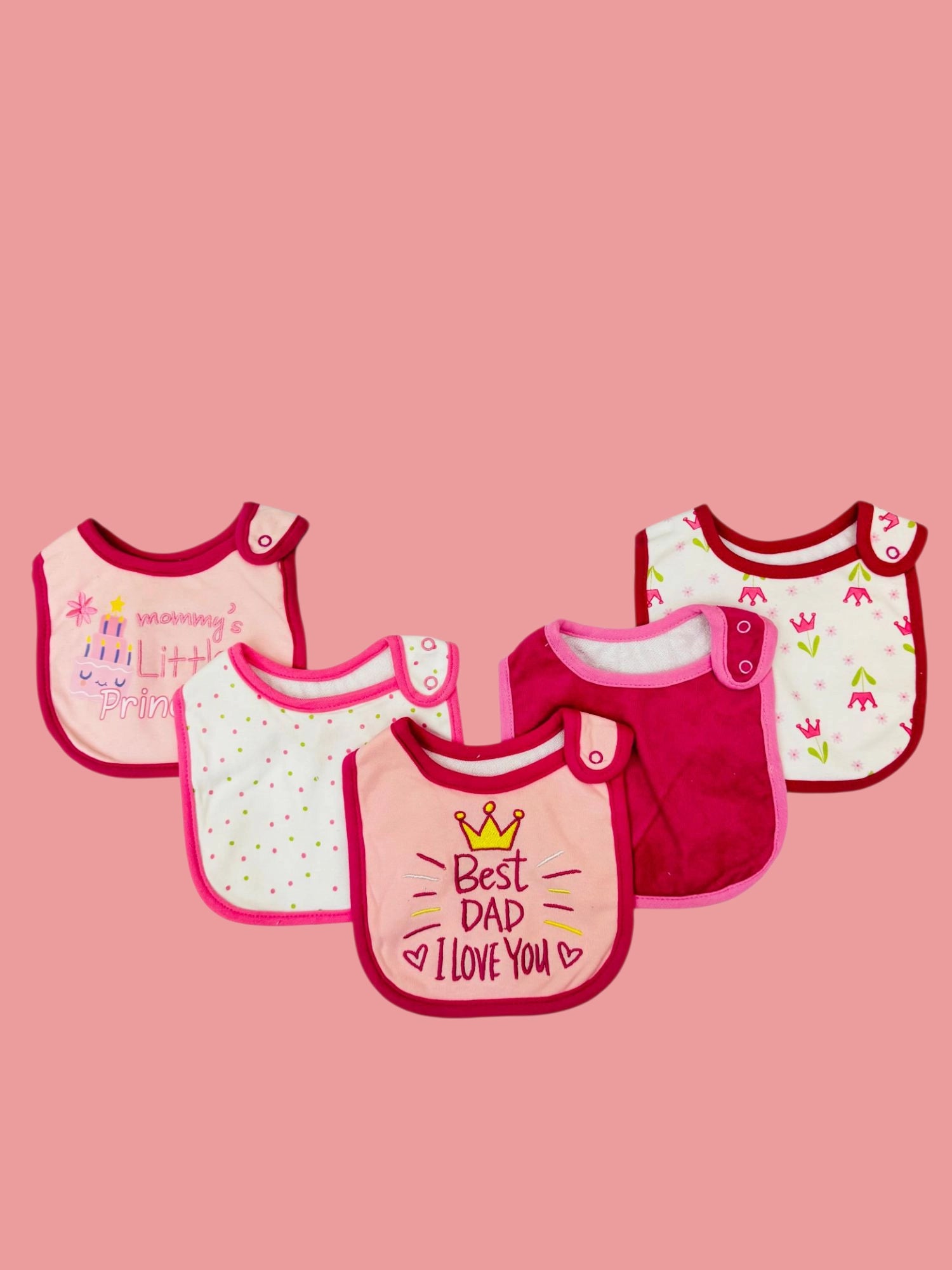 Fancy Baby Bibs Collection – Pack of 5

Product Highlights:

🍼 Stylish & Practical: A collection of 5 fancy bibs designed to keep your little one clean and adorable.

👦👧 Unisex Designs: Perfect for both baby boys and girls with charming patterns and colors.

🌟 Premium Quality: Soft, durable, and comfortable fabric ideal for newborns and toddlers.

🧼 Easy Maintenance: Machine washable and quick-drying for hassle-free cleaning.

🎁 Perfect Gift Option: A thoughtful and stylish gift for new parents.

💰 A