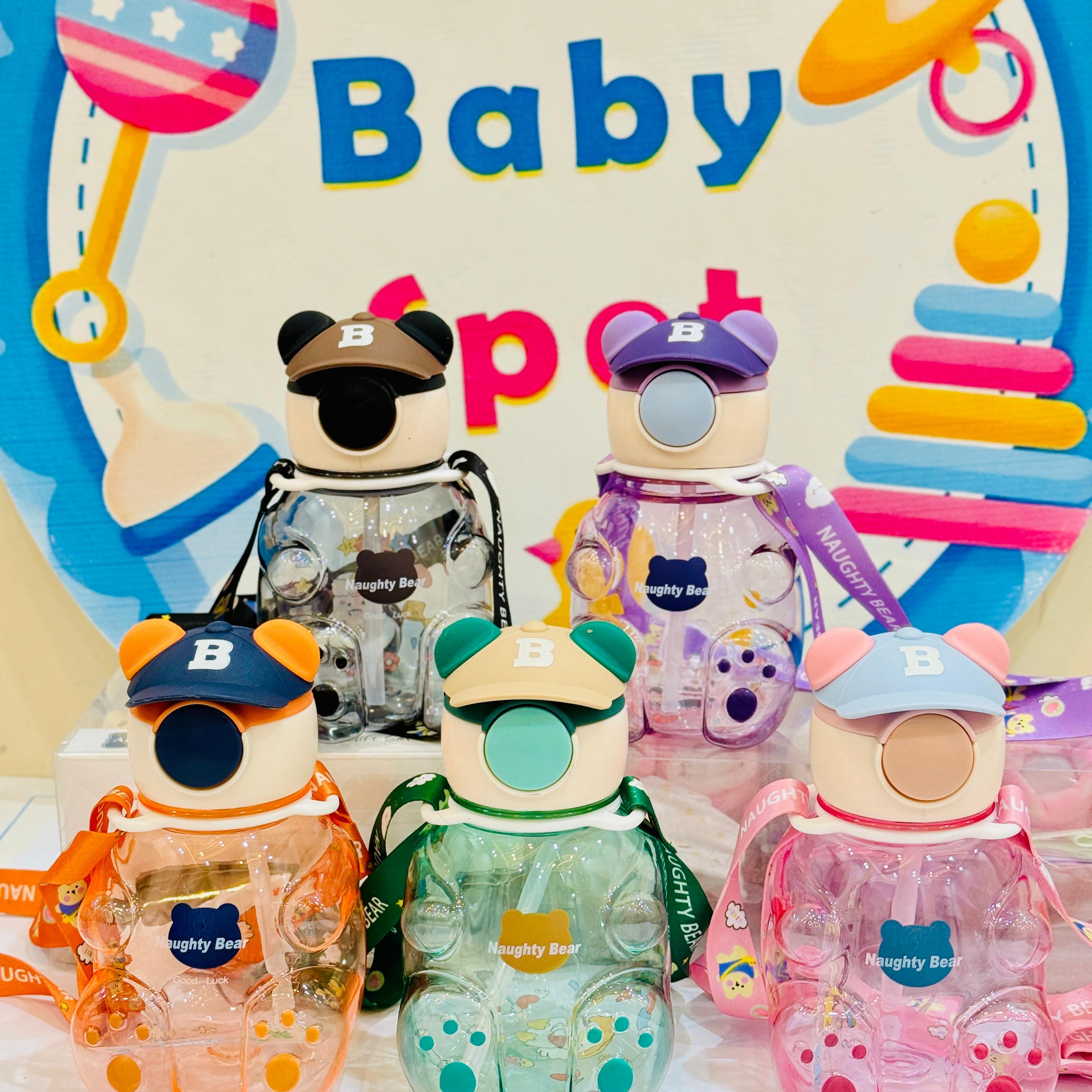🧸✨ Premium Baby Fancy Straw Sipper Bottles – Bear Edition ✨🍼

Hydration just got cuter! 💖 Our bear-shaped baby sippers make drinking water fun, safe & stylish for your little ones. A must-have for baby feeding essentials, toddler sipper bottles, and kids school water bottles.

🔹 Key Features:
• 🧃 BPA-Free Premium Straw Sipper – safe, durable & leak-proof
• 🐻 Cute Bear Shape – playful design babies & toddlers love
• 🌈 Multiple Colors – Pink | Blue | Green | Orange | Purple | Black
• 👶 Baby & Toddler 