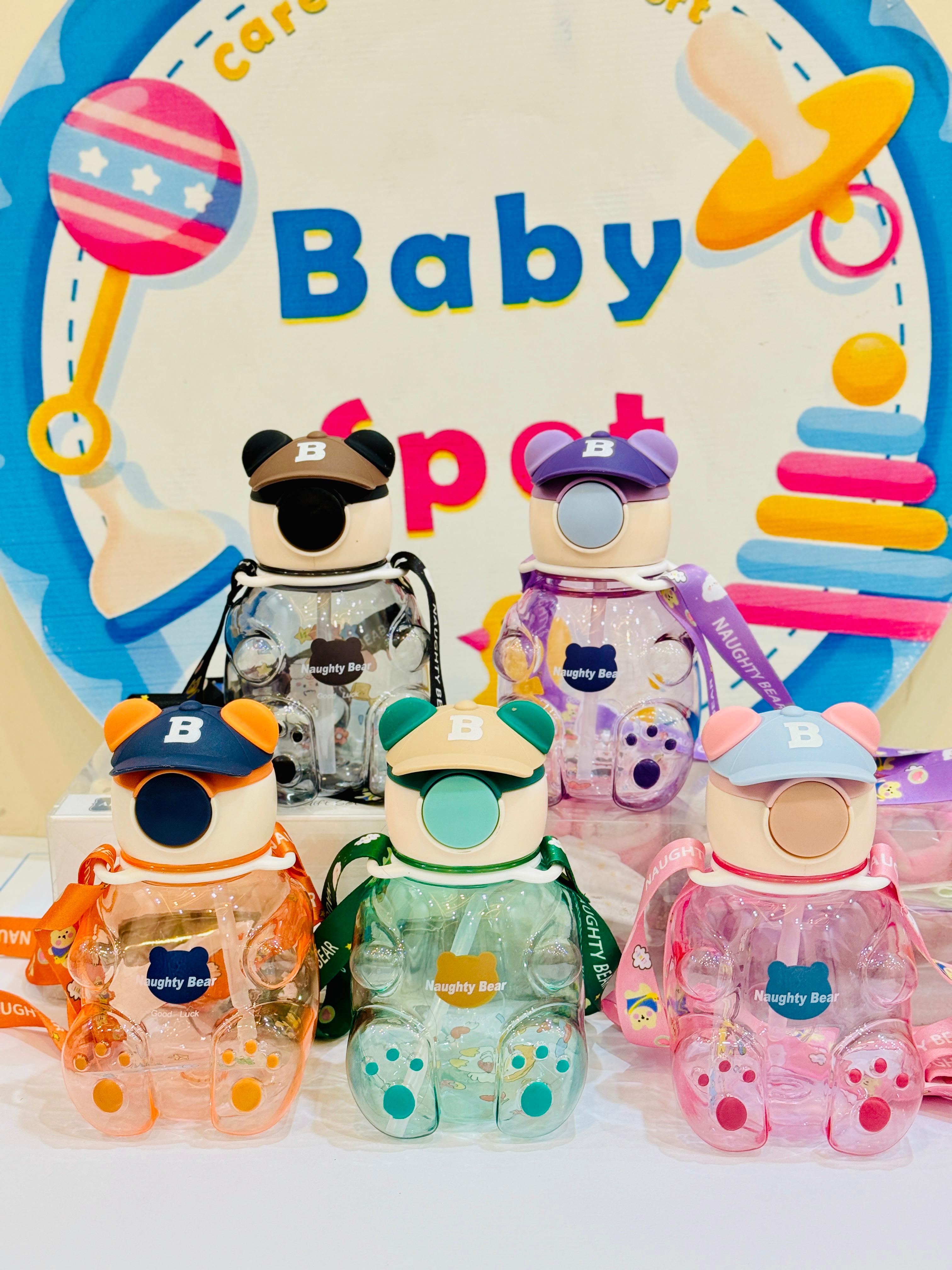 🧸✨ Premium Baby Fancy Straw Sipper Bottles – Bear Edition ✨🍼

Hydration just got cuter! 💖 Our bear-shaped baby sippers make drinking water fun, safe & stylish for your little ones. A must-have for baby feeding essentials, toddler sipper bottles, and kids school water bottles.

🔹 Key Features:
• 🧃 BPA-Free Premium Straw Sipper – safe, durable & leak-proof
• 🐻 Cute Bear Shape – playful design babies & toddlers love
• 🌈 Multiple Colors – Pink | Blue | Green | Orange | Purple | Black
• 👶 Baby & Toddler 