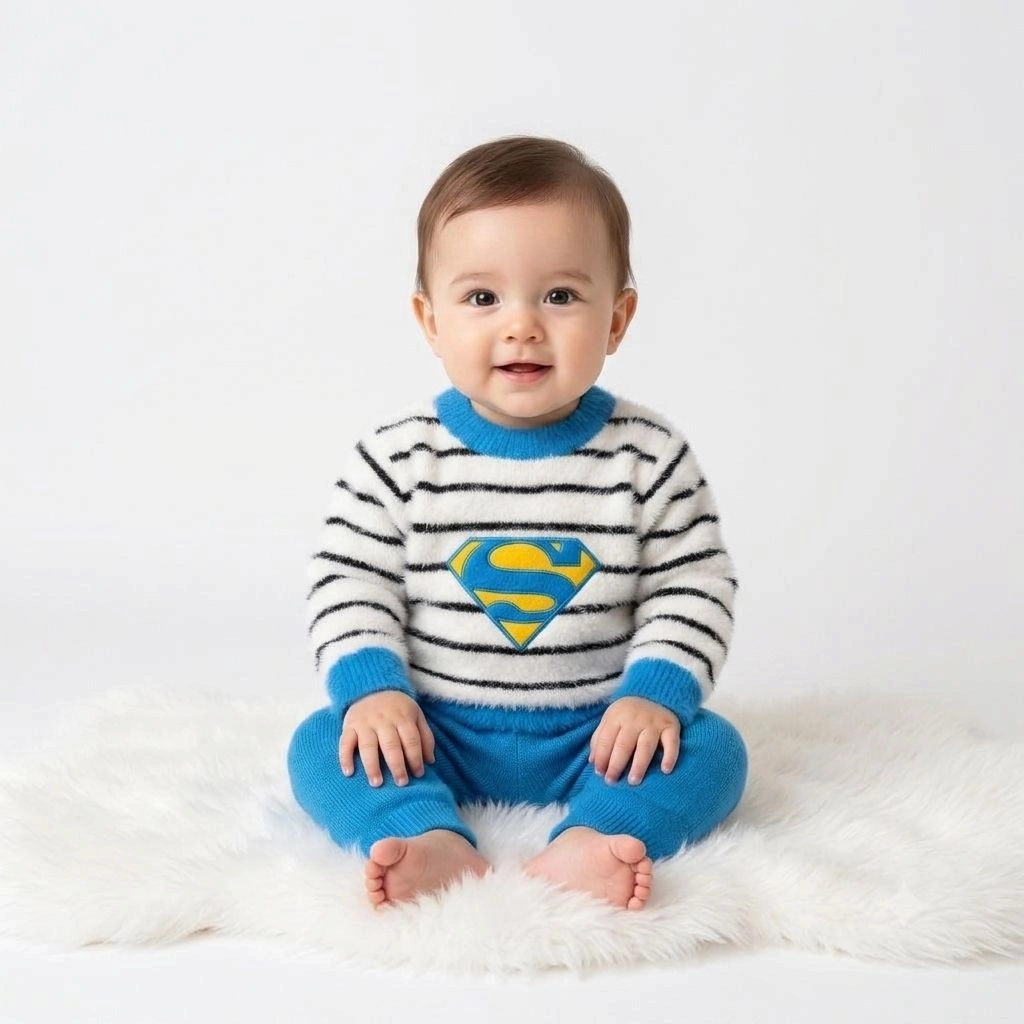 Baby Woolen Pajama Suits – Winter Collection ❄️