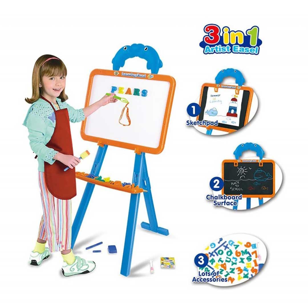 3-in-1 Kids Learning Easel – Fun, Learning & Creativity!