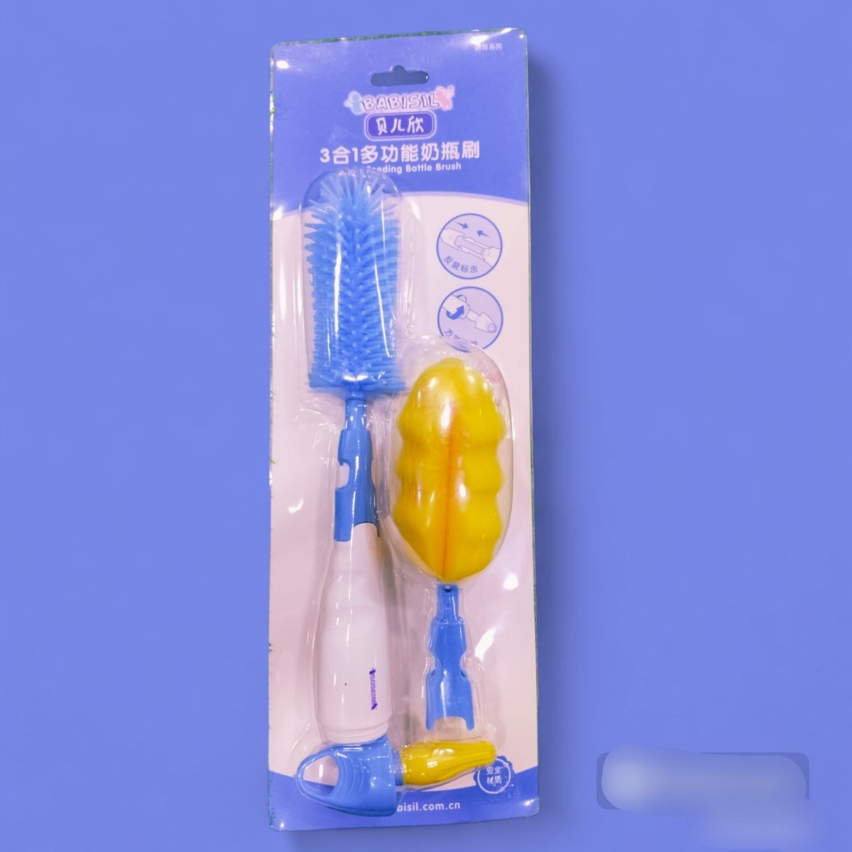 3 in 1 Silicon feeder brush set