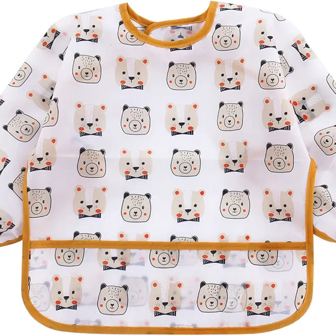 Full-Sleeve Apron Baby Bibs