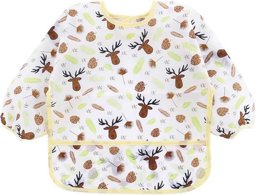 Full-Sleeve Apron Baby Bibs