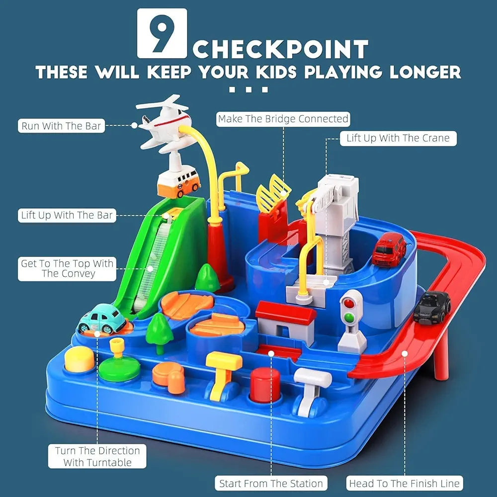 GoldiMec Race Tracks for Boys Adventure