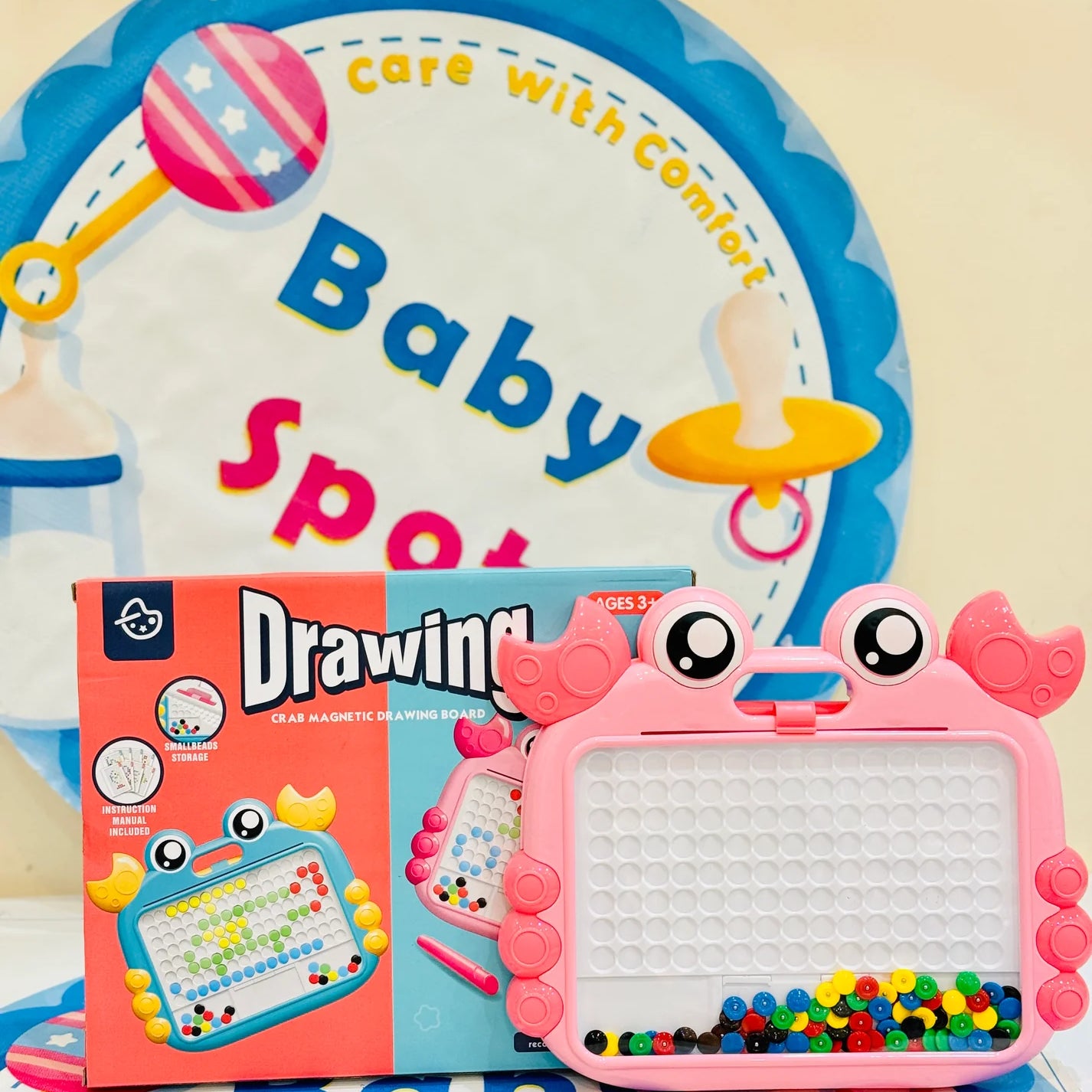 Crab Magnetic Drawing Board – Fun Learning for Little Hands!