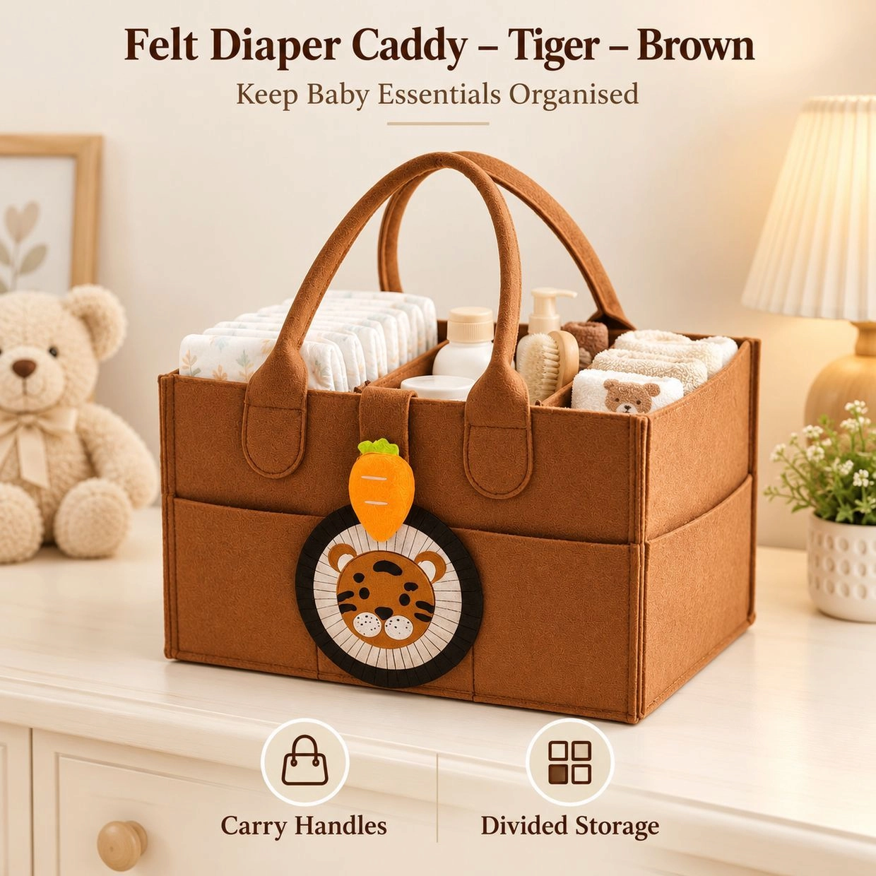 Baby Diaper Caddy Organizer(Original Imported)