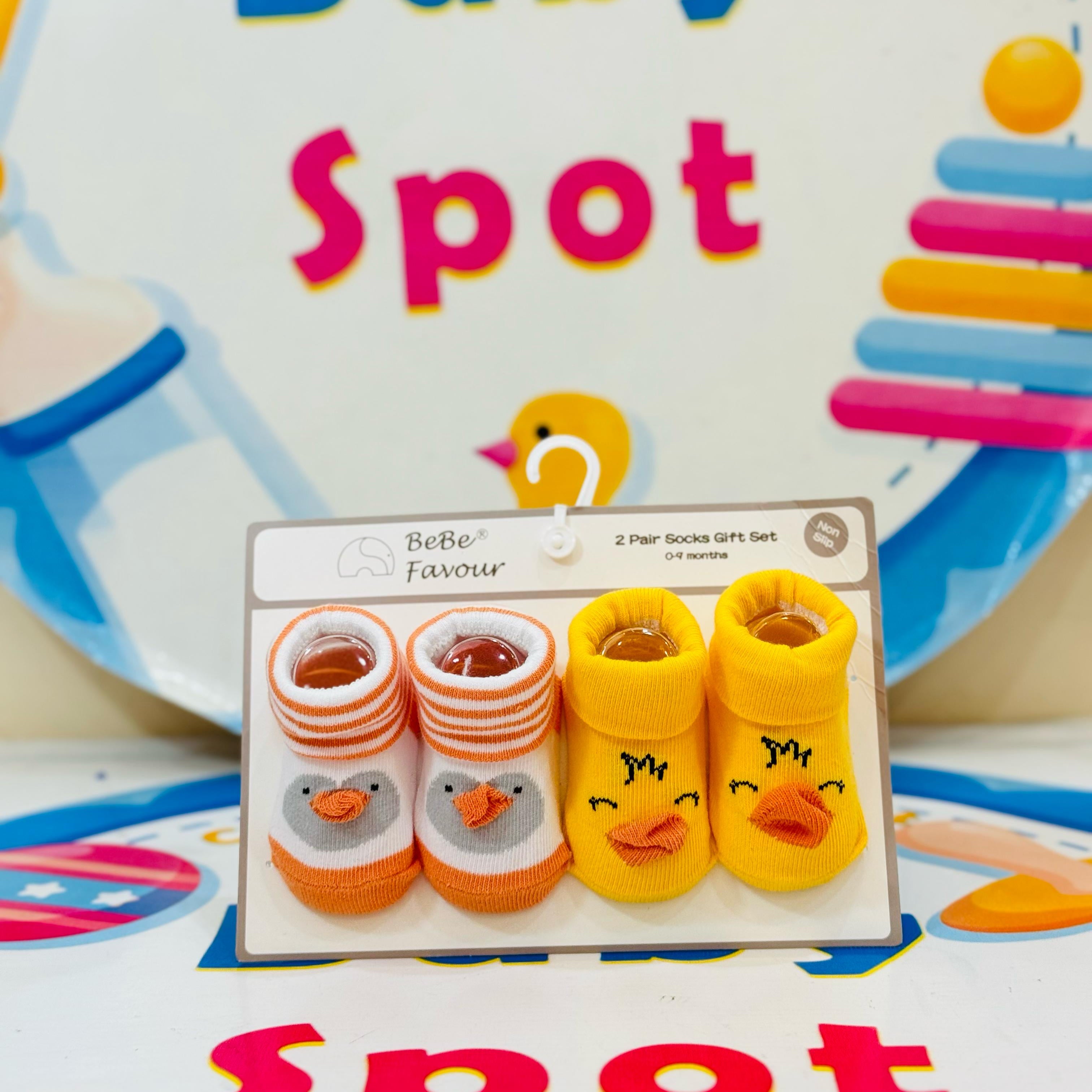 Branded Premium Range Baby Pack of 2 Socks Booties Pack

🍼 Adorable & Comfortable: A pack of 2 premium socks booties designed to keep your baby’s tiny feet warm and cozy.

👶 Size Range: Perfect fit for newborns and infants, suitable for ages 0-9 months.

🎨 Charming Designs: Available in cute patterns and soft colors that complement any baby outfit.

🌟 Soft & Skin-Friendly: Made with premium-quality materials to ensure comfort for delicate baby skin.

💰 Affordable Luxury: Get this delightful pack for ju