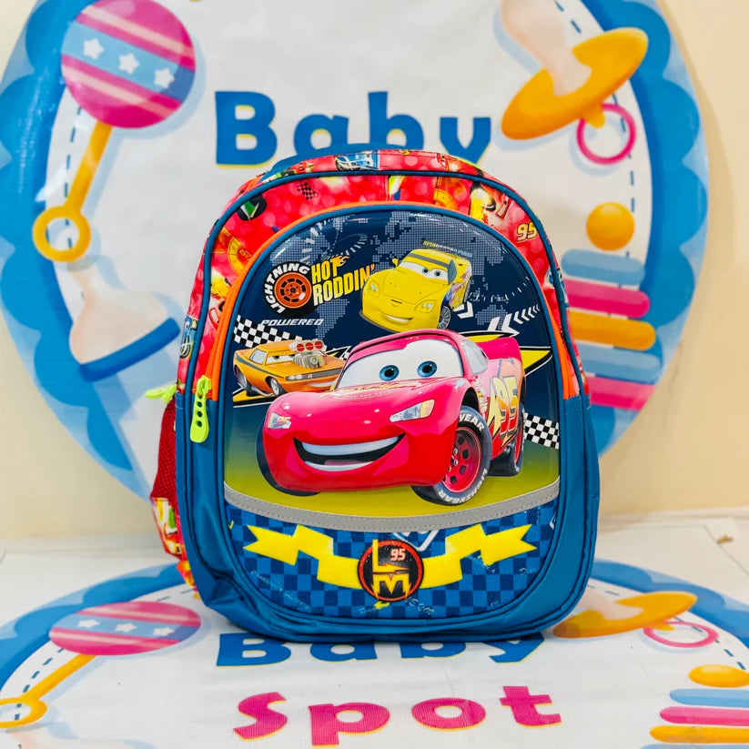 3D Cars School Bag Lightweight Backpack 14-15 Inch