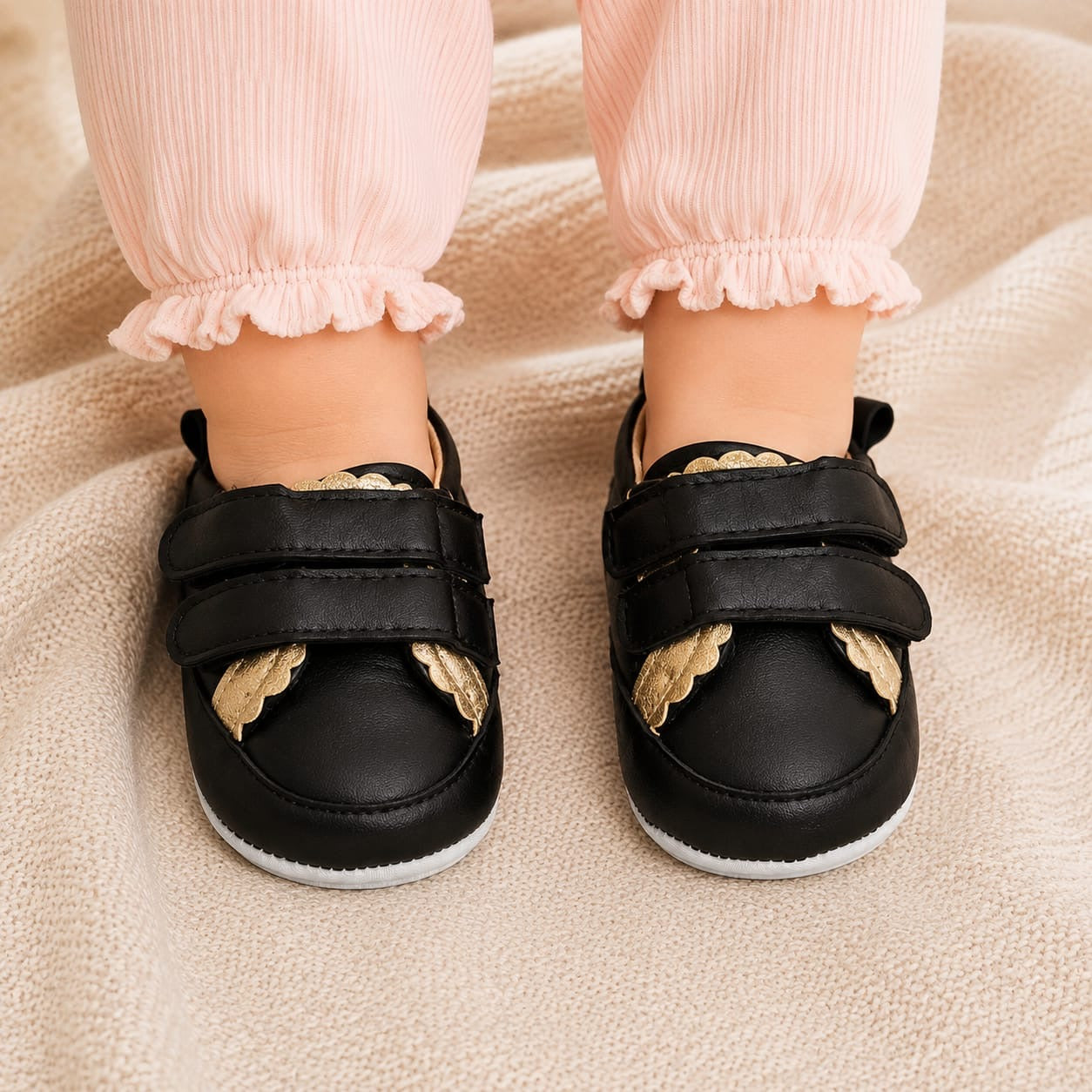 baby footwear, infant footwear, newborn footwear, toddler footwear, baby walking shoes, first step shoes, crib shoes, soft bottom shoes, flexible sole shoes, cushioned baby shoes, anti slip baby shoes, secure fit baby shoes, double strap baby shoes, hook and loop shoes, easy wear baby shoes, easy on baby shoes, everyday baby shoes, casual infant shoes, fashionable baby shoes, trendy baby shoes, luxury baby shoes, designer baby shoes, elegant baby shoes, premium infant shoes, comfortable toddler shoes, light
