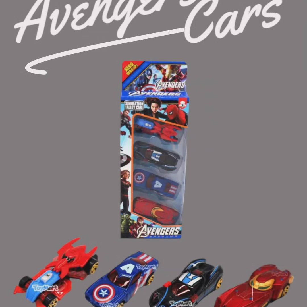 Avengers Push Metal Cars Pack