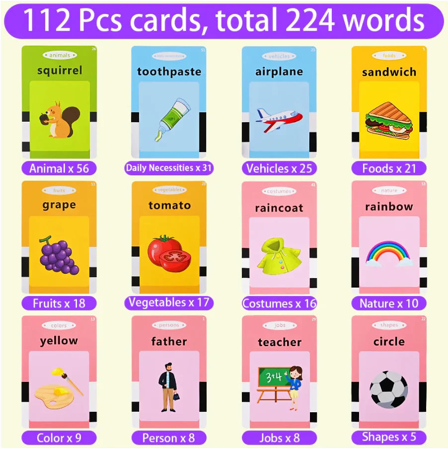 Talking Flash Cards Educational Set for Preschoolers