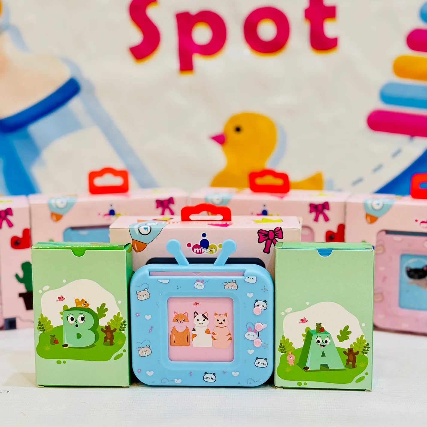 Bilingual Learning! 📚🎶

Make learning exciting and engaging with the Flash Card Reader Toy! Designed for preschoolers, this interactive educational tool helps children build vocabulary, recognize alphabets, and develop early reading skills through spoken words, sounds, and vibrant visuals – now in both English and Urdu!

🎓 Why Kids Love It?

🗣️ Bilingual Flash Cards – Hear words aloud in both English and Urdu for better pronunciation & understanding! 🔊📖
🎨 Colorful & Engaging – Fun visuals boost curio