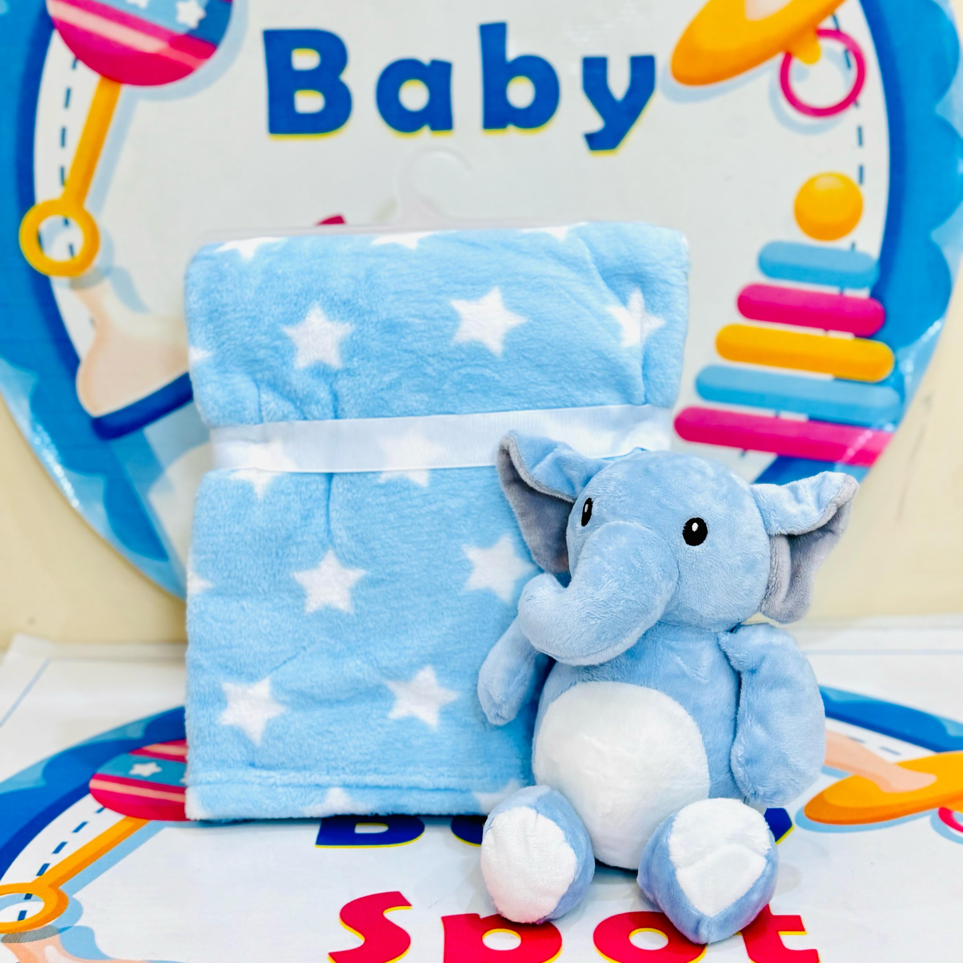🧸 Hudson Baby Blanket with Stuff Toy