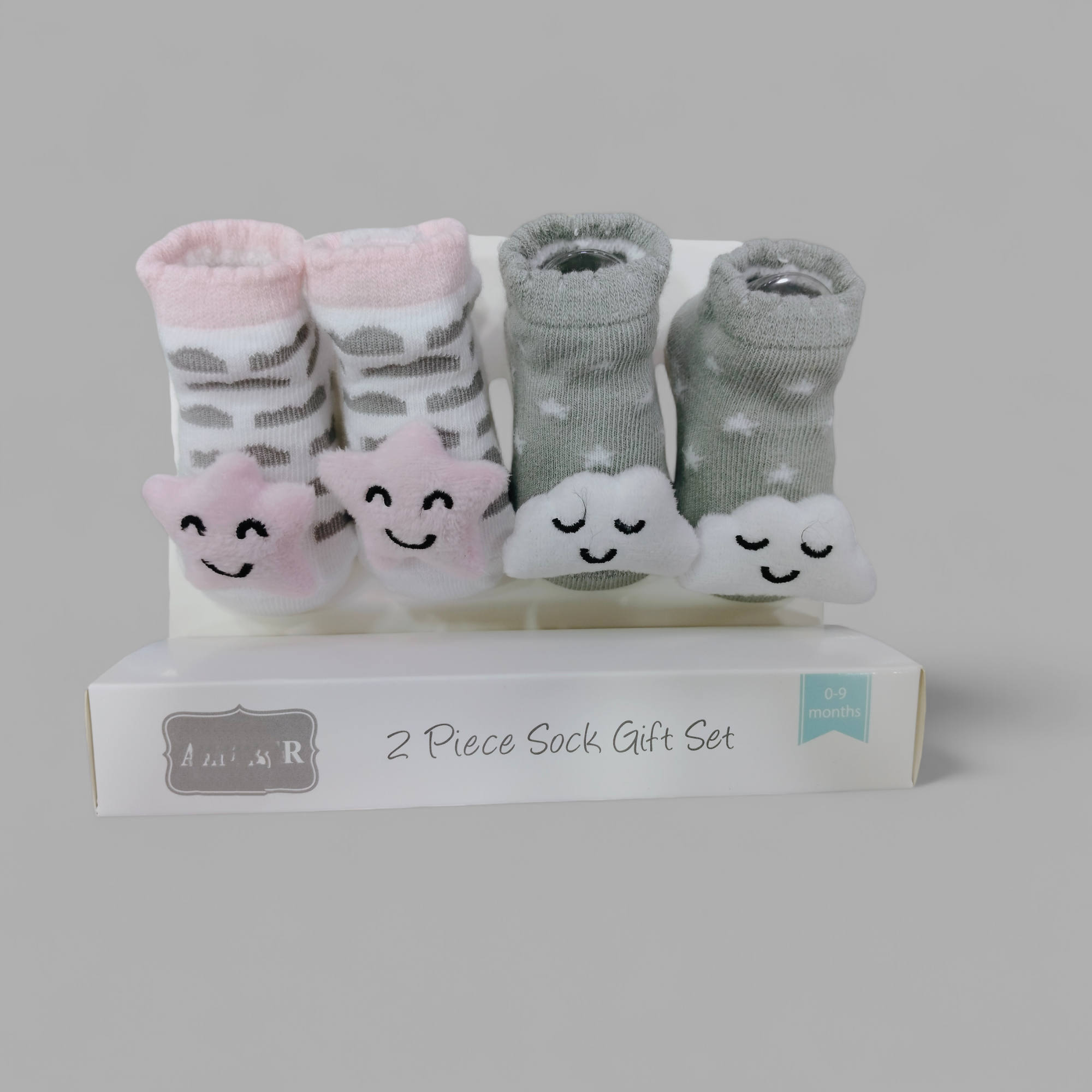 Baby Pack of 2 Socks Booties - Imported Premium Quality