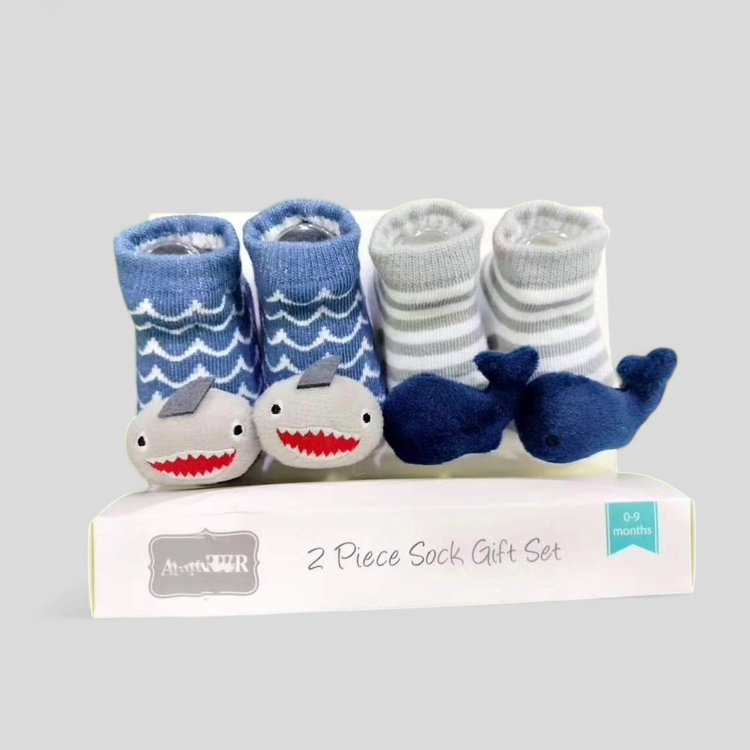 Baby Pack of 2 Socks Booties - Imported Premium Quality