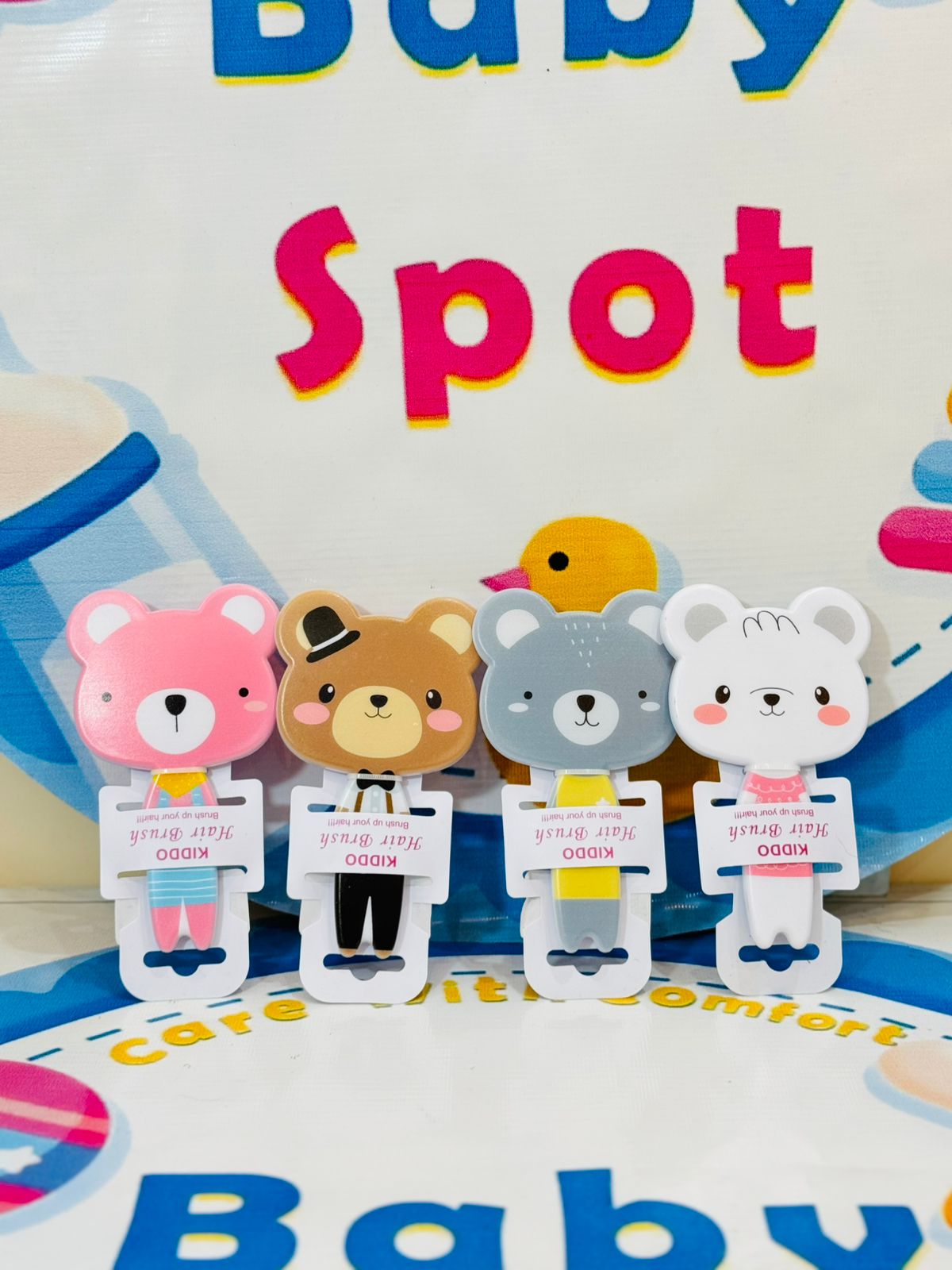 Premium Baby Hair Brushes Collection

✨ Groom your little ones with love using our premium range baby hair brushes! Available in a variety of beautiful colors, these brushes are perfect for delicate baby hair and scalp.

Features:

💕 Soft Bristles: Gentle on your baby’s delicate scalp.

🌈 Vibrant Colors: A variety of beautiful shades to choose from.

🖐️ Ergonomic Design: Comfortable and easy to hold for parents.

✔️ Perfect for Baby Grooming: Keeps hair neat and tidy without irritation.

🍼 Durable Quali