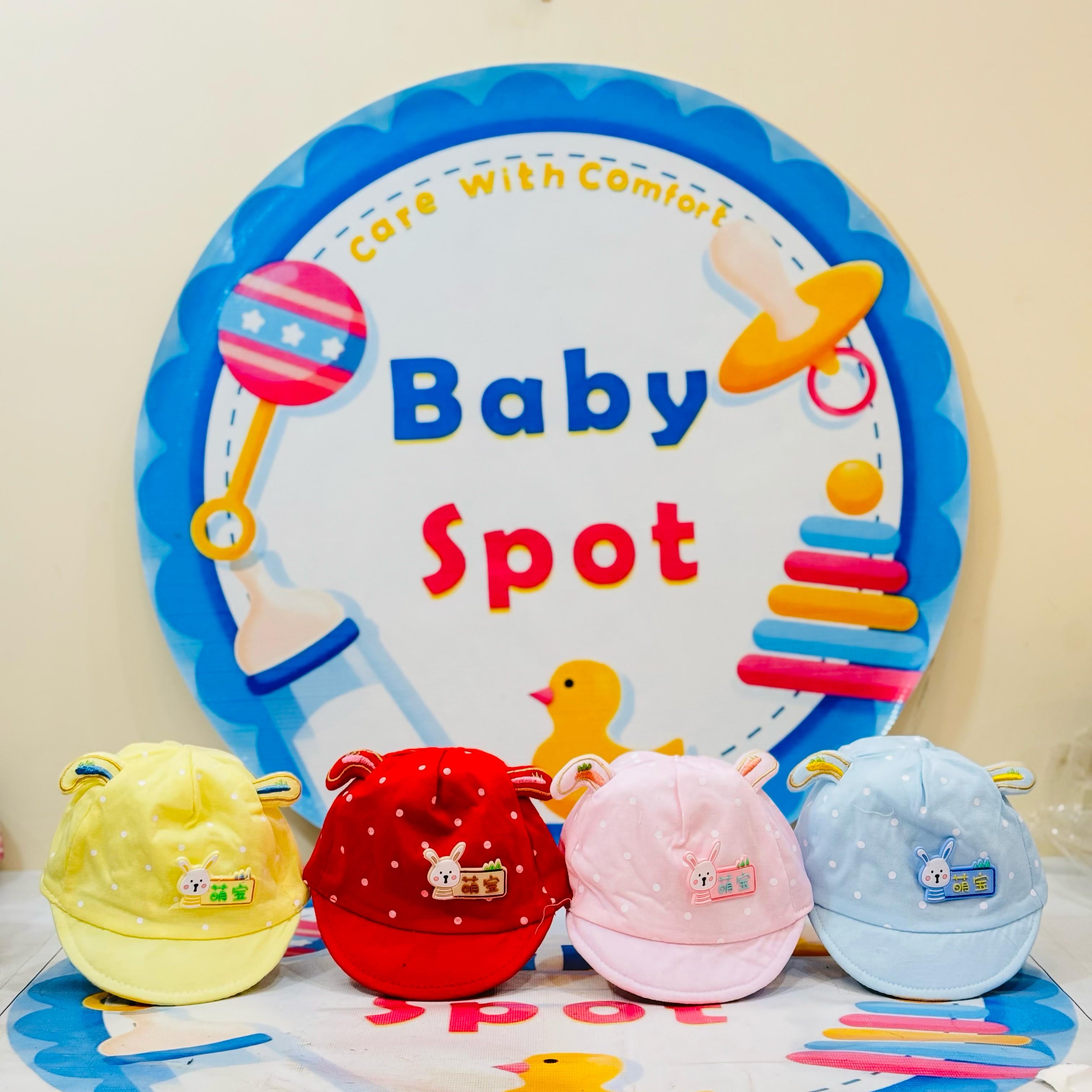 👶 Baby P-Cap Style Cotton Caps – Summer Essentials! ☀️

🔸 Trendy P-Cap Design – Stylish and practical caps to keep your baby cool and fashionable this summer.

🔸 Soft Cotton Material – Made with breathable, lightweight cotton, ensuring comfort for your baby's delicate skin.

🔸 Vibrant Color Options – Available in 4-5 beautiful colors to match any outfit.

🔸 Ideal Size – Perfect fit for babies aged 0-6 months, ensuring both comfort and style.

🔸 Sun Protection – Shields your baby's head from harsh sunl