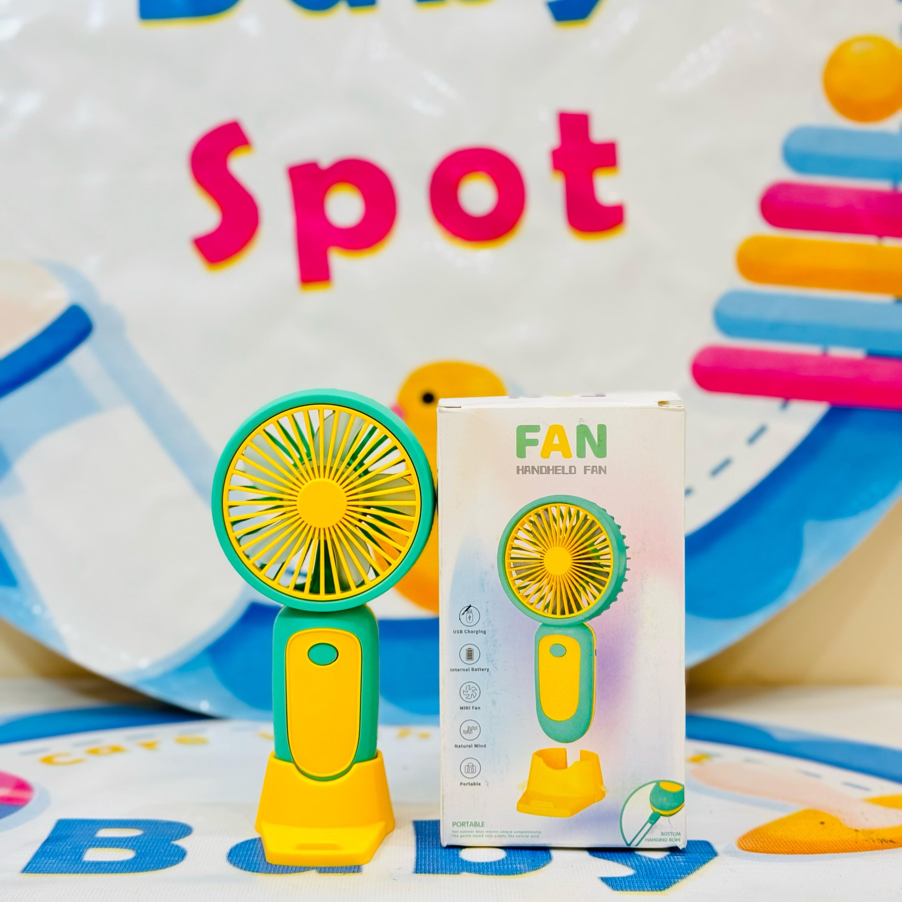 Imported Rechargeable Mini Electric Hand Fans

Cool Breeze On-The-Go!

Beat the heat with our cute and powerful mini electric fans, perfect for babies, moms & outdoor use – available in multiple fun designs & models!

Features:

Rechargeable & portable

Multiple stylish designs

Lightweight & baby-friendly

Ideal for strollers, diaper bags & travel

Perfect for:

Hot summer outings

Keeping your baby cool

Gifting & everyday use

Shop Now at: www.babyspotofficial.pk

Trusted Baby Store | Fast Delivery All O
