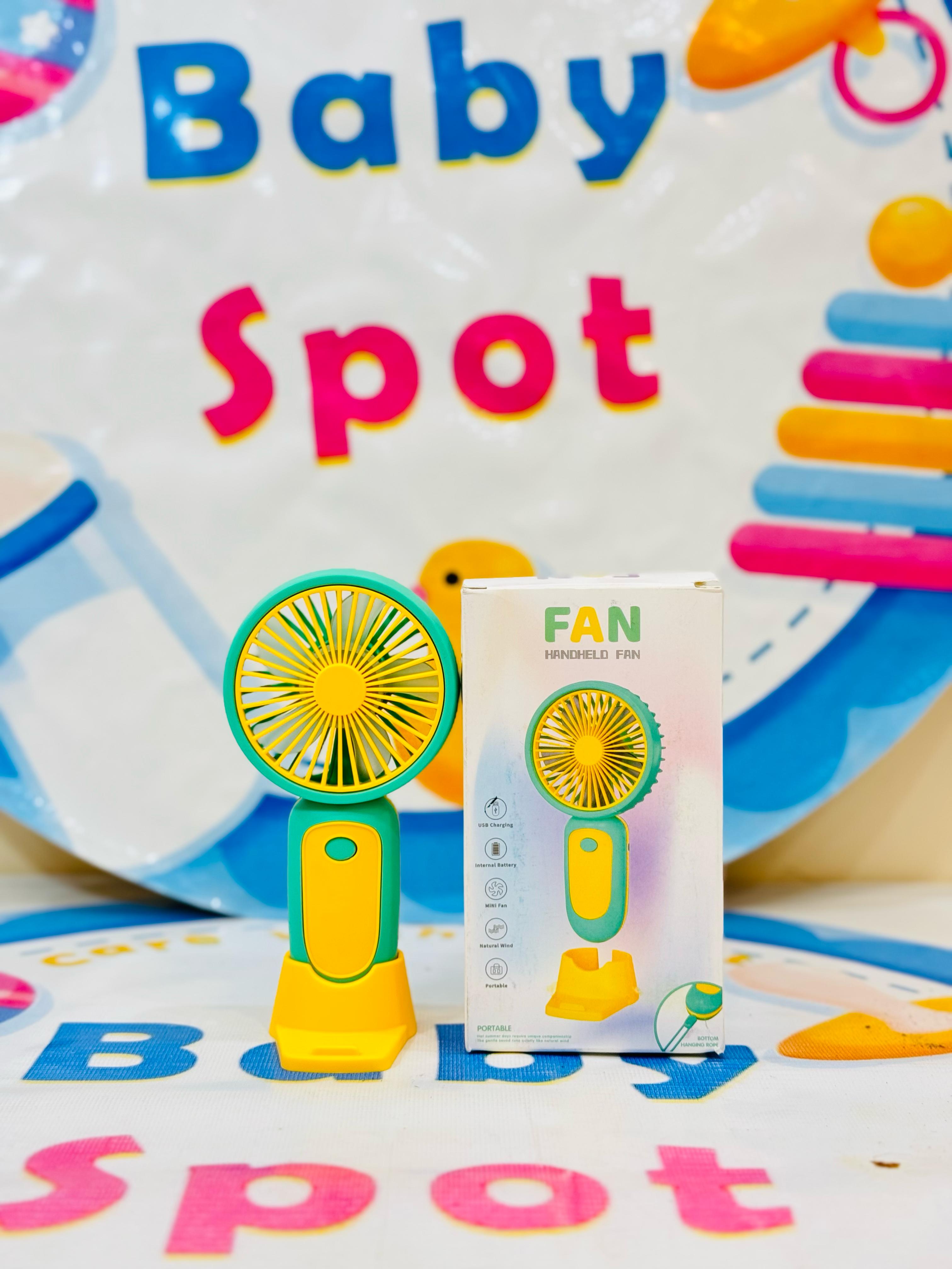 Imported Rechargeable Mini Electric Hand Fans

Cool Breeze On-The-Go!

Beat the heat with our cute and powerful mini electric fans, perfect for babies, moms & outdoor use – available in multiple fun designs & models!

Features:

Rechargeable & portable

Multiple stylish designs

Lightweight & baby-friendly

Ideal for strollers, diaper bags & travel

Perfect for:

Hot summer outings

Keeping your baby cool

Gifting & everyday use

Shop Now at: www.babyspotofficial.pk

Trusted Baby Store | Fast Delivery All O