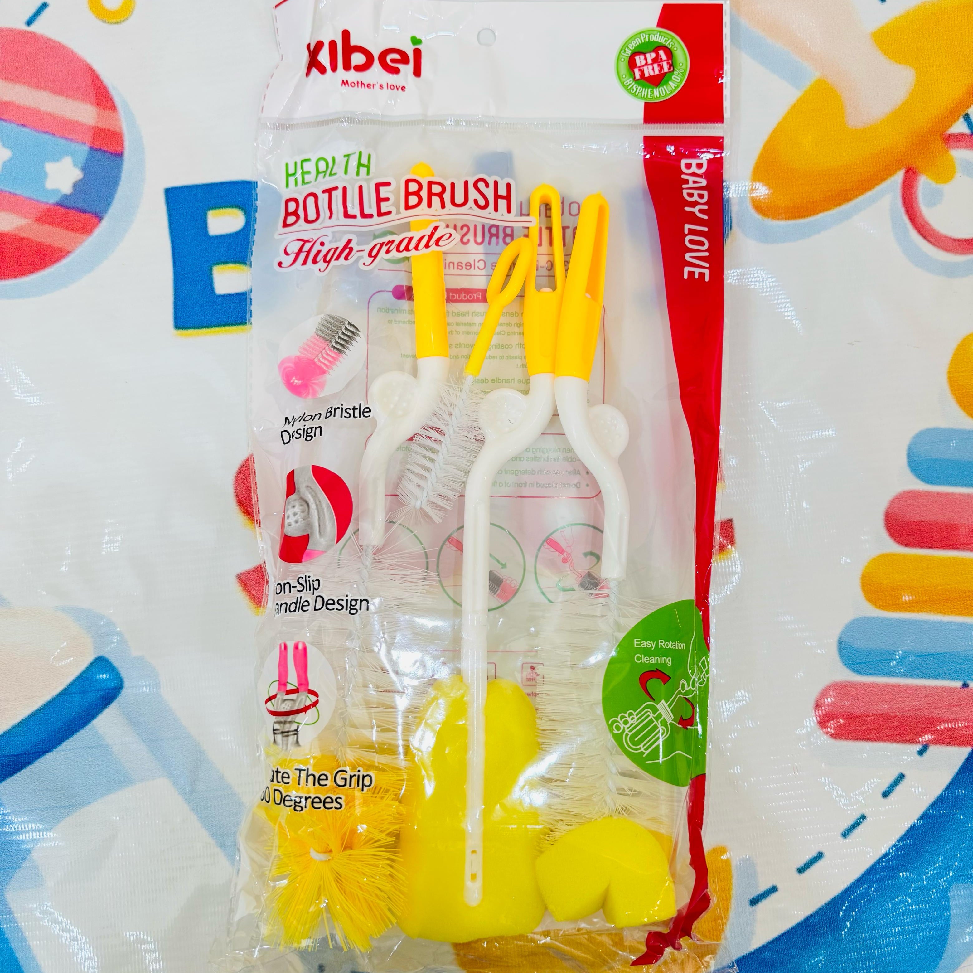 Imported baby feeder brush set, baby feeding accessories Pakistan, baby bottle cleaning brush, newborn baby essentials, baby hygiene products online, best baby care tools Pakistan, baby bottle brush online, premium baby accessories in Pakistan, babyspotofficial