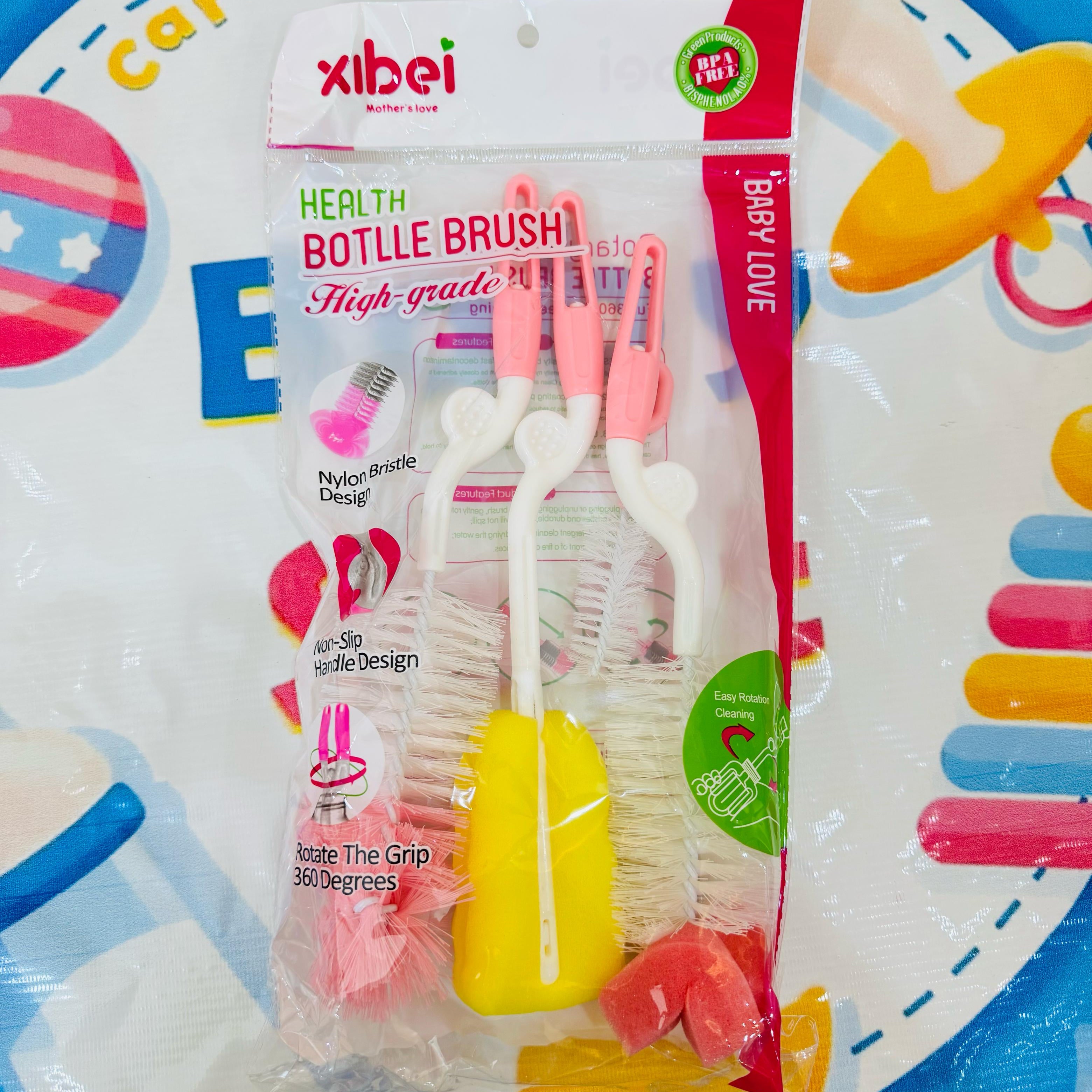 Imported baby feeder brush set, baby feeding accessories Pakistan, baby bottle cleaning brush, newborn baby essentials, baby hygiene products online, best baby care tools Pakistan, baby bottle brush online, premium baby accessories in Pakistan, babyspotofficial