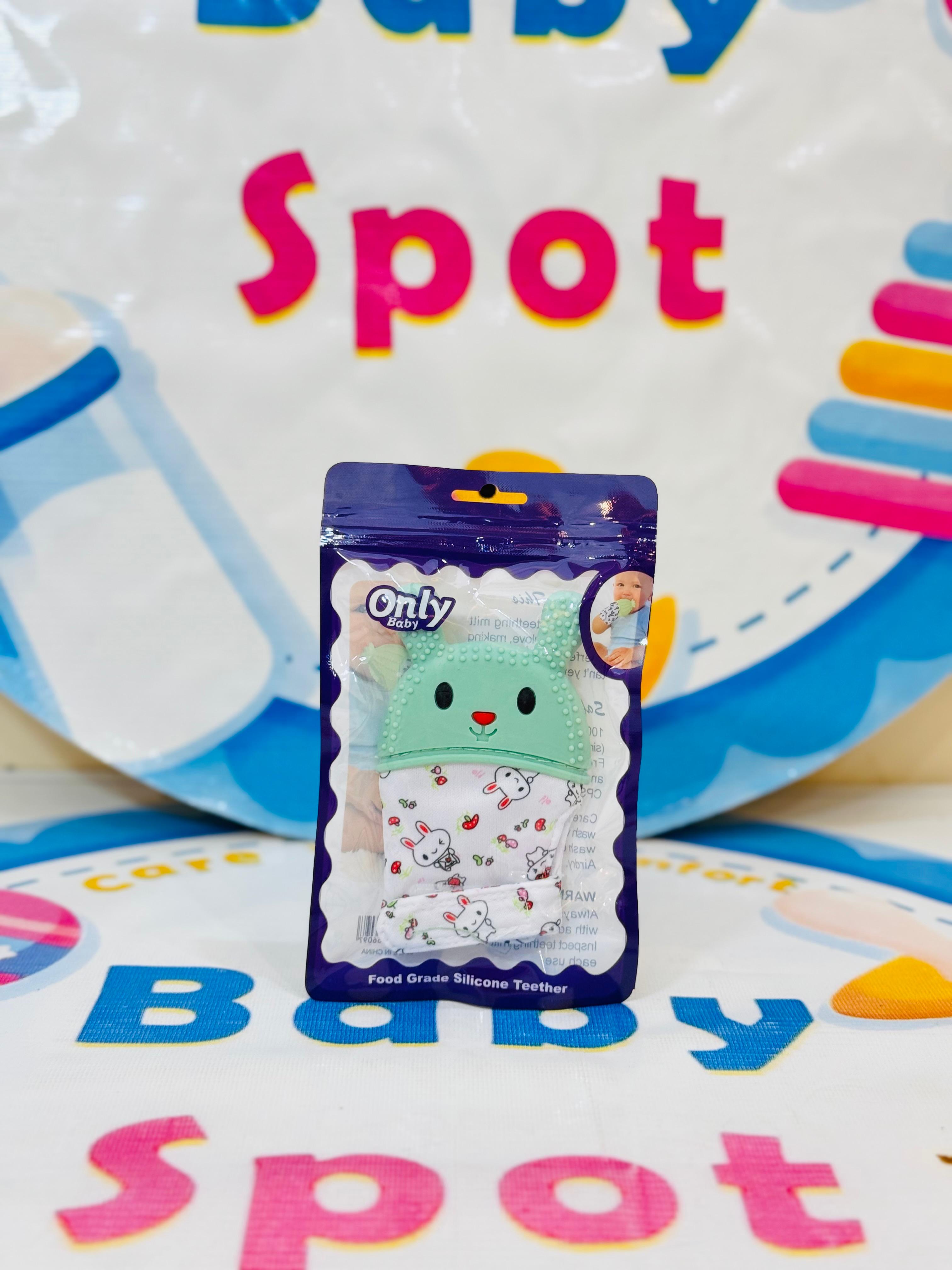 Say Goodbye to Sore Gums & Drool Mess!
Introducing our Imported Baby Teething Mitten – the ultimate teether + mitten combo for your little munchkin’s relief!

Product Highlights:

Made with BPA-free, food-grade silicone

Comes in adorable colors perfect for boys & girls

Safe, soft & gentle on baby’s gums

Built-in crinkle sound for sensory development

Velcro strap for secure fit and easy wearing

Ideal for teething phase relief without constant drops

A must-have item in your baby care essentials collecti