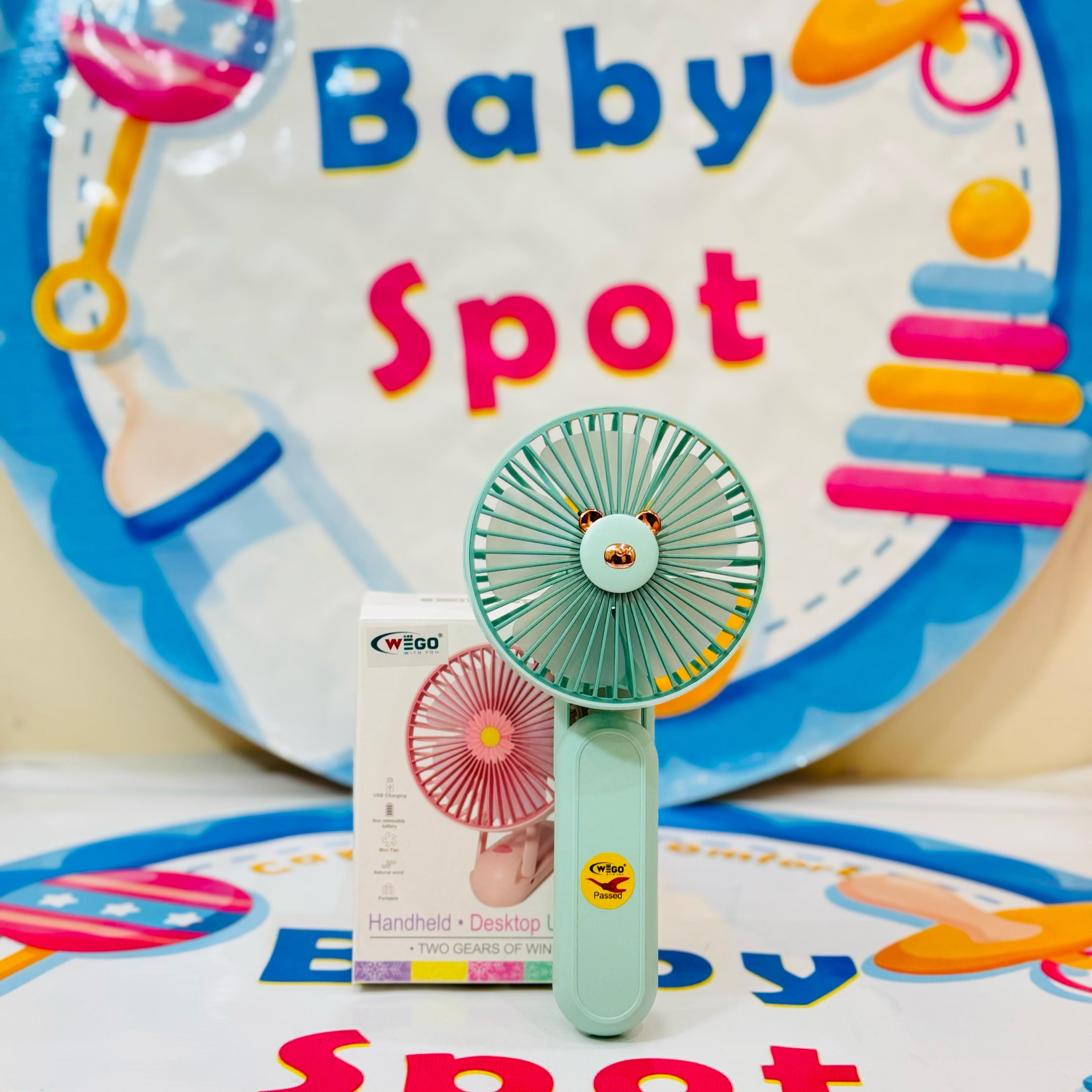 Foldable big size rechargeable electric hand fans