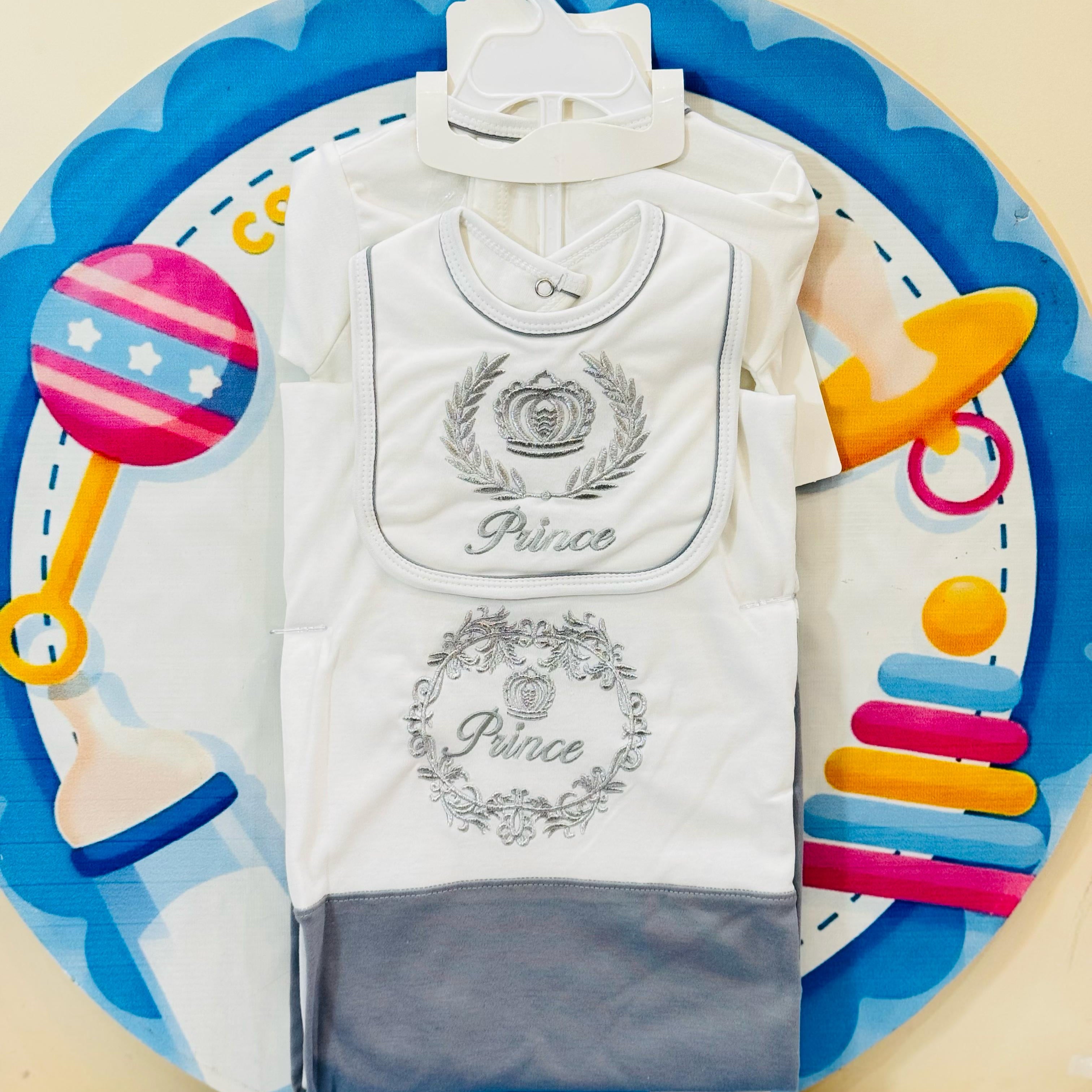 8-Pcs Starter Set for Little Prince – Newborn Must-Have!