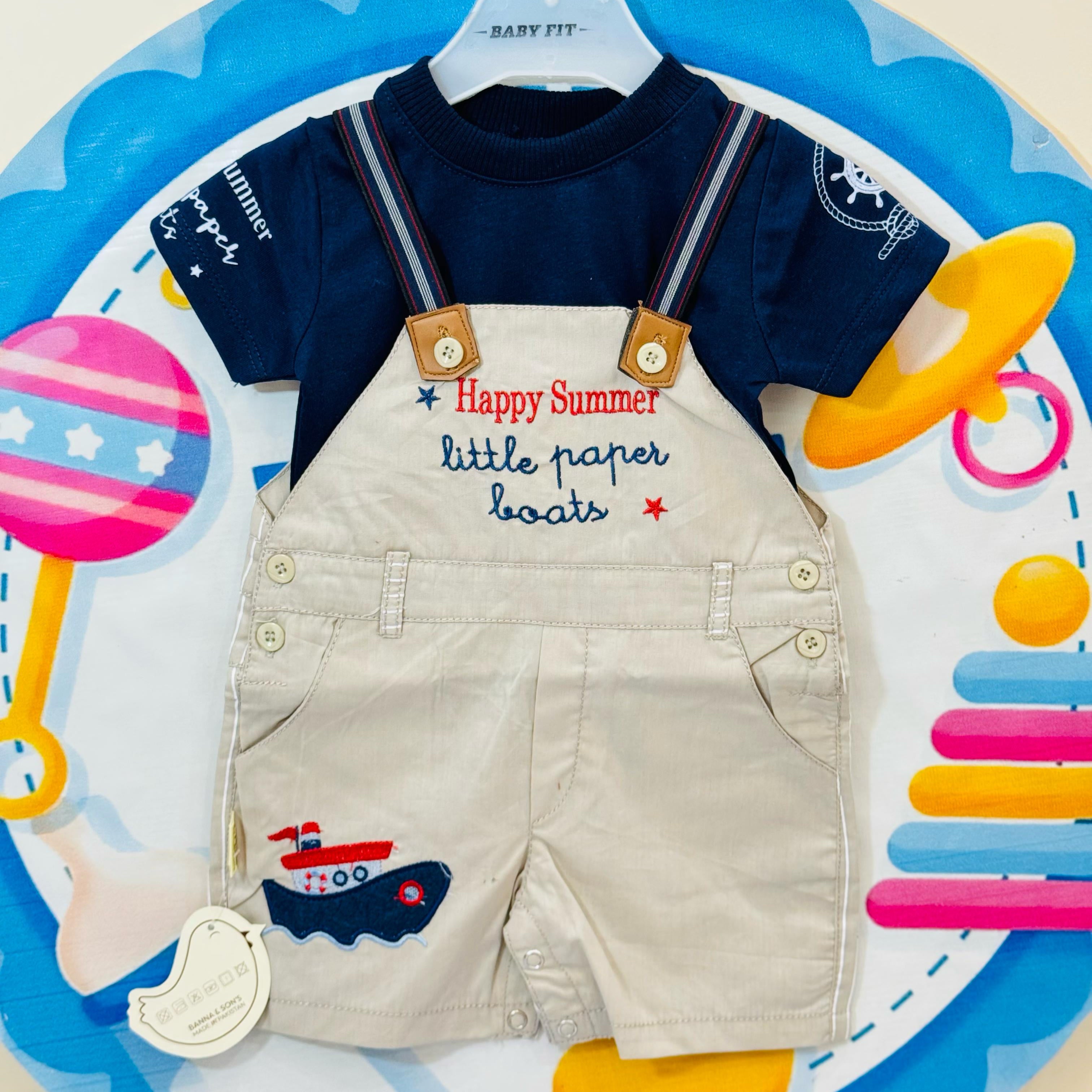 Imported Baby Rompers Collection – Premium Quality
Your baby’s comfort meets adorable sailor-style fashion!

• Sizes: 0-3 & 3-6 6-9 months
• Price: Rs. 1350 only
• Designs: Cute anchor prints with buttoned suspenders
• Fabric: Soft, breathable imported material – ideal for summer

These premium baby rompers are perfect for everyday wear or special outings. The overall style with collared shirt gives a charming look while ensuring maximum comfort for your newborn.

Order now from Pakistan’s favorite baby onl