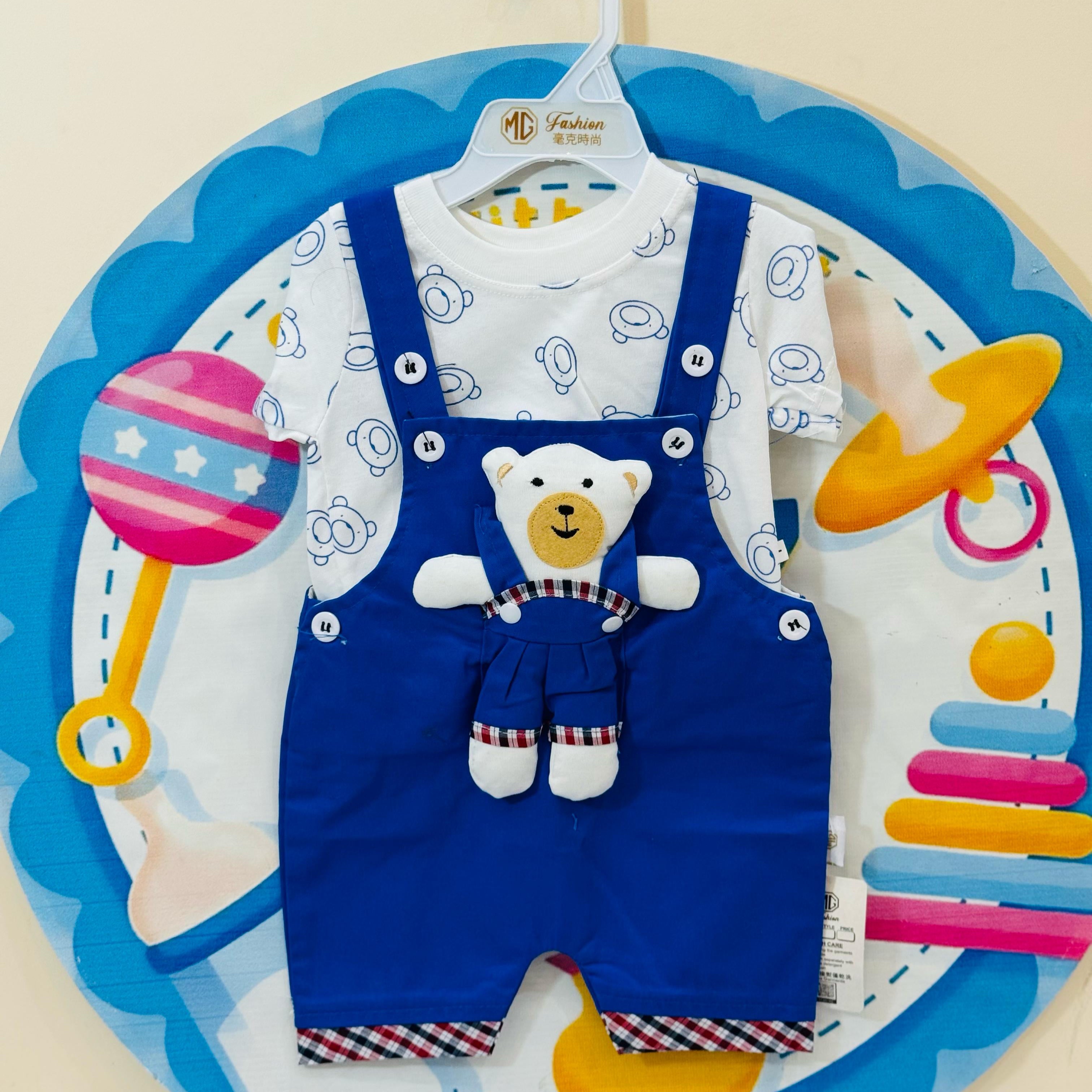 Imported Baby Rompers Collection – Premium Quality
Your baby’s comfort meets adorable sailor-style fashion!

• Sizes: 0-3 & 3-6 months
• Price: Rs. 1350 only
• Designs: Cute anchor prints with buttoned suspenders
• Fabric: Soft, breathable imported material – ideal for summer

These premium baby rompers are perfect for everyday wear or special outings. The overall style with collared shirt gives a charming look while ensuring maximum comfort for your newborn.

Order now from Pakistan’s favorite baby online 